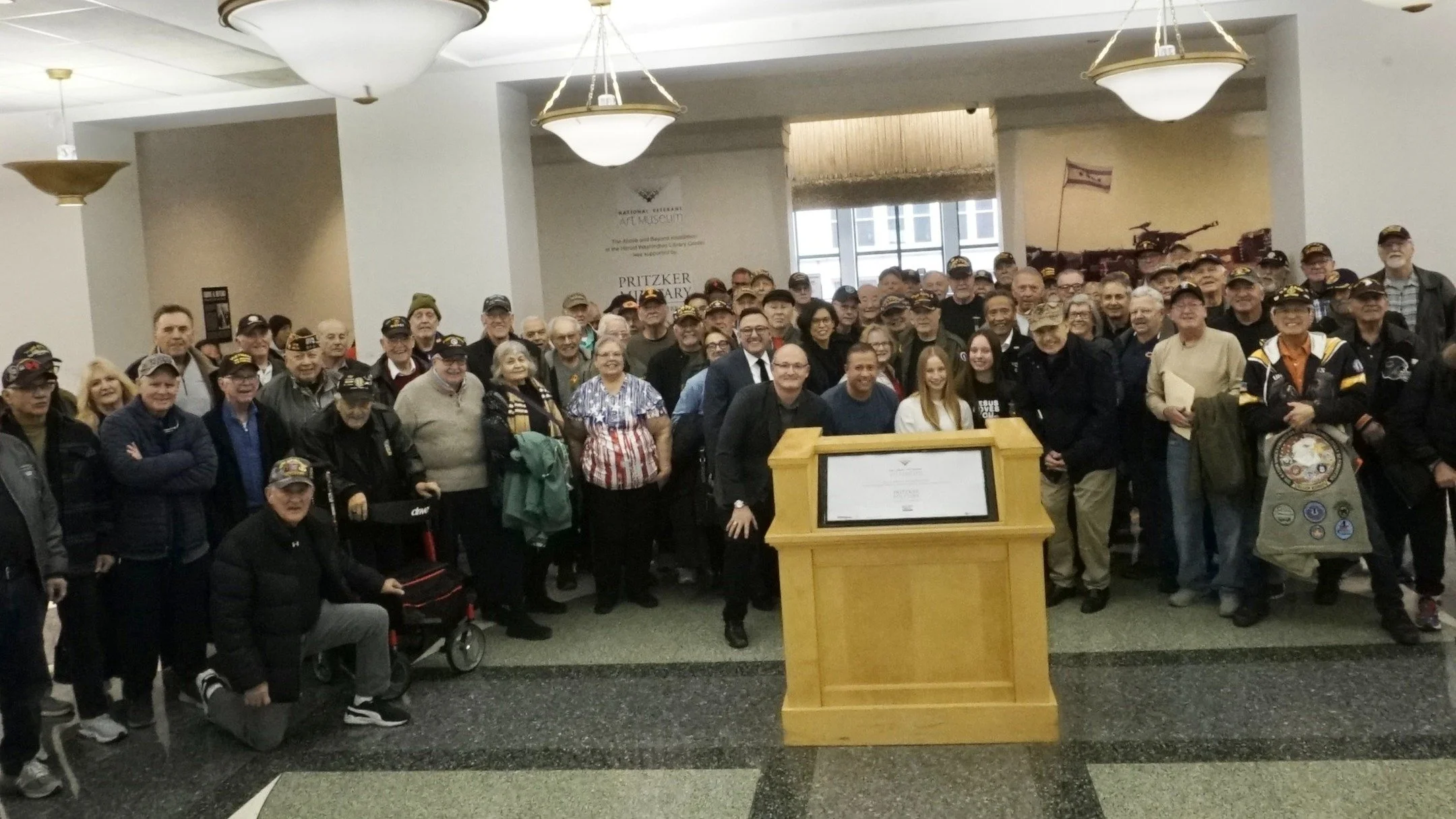 Six days into the New Year, we kicked off 2026 at the Harold Washington Library with a community gathering at the Above and Beyond exhibition. The day brought together veterans to celebrate the lives and legacies of every American lost in the Vietnam