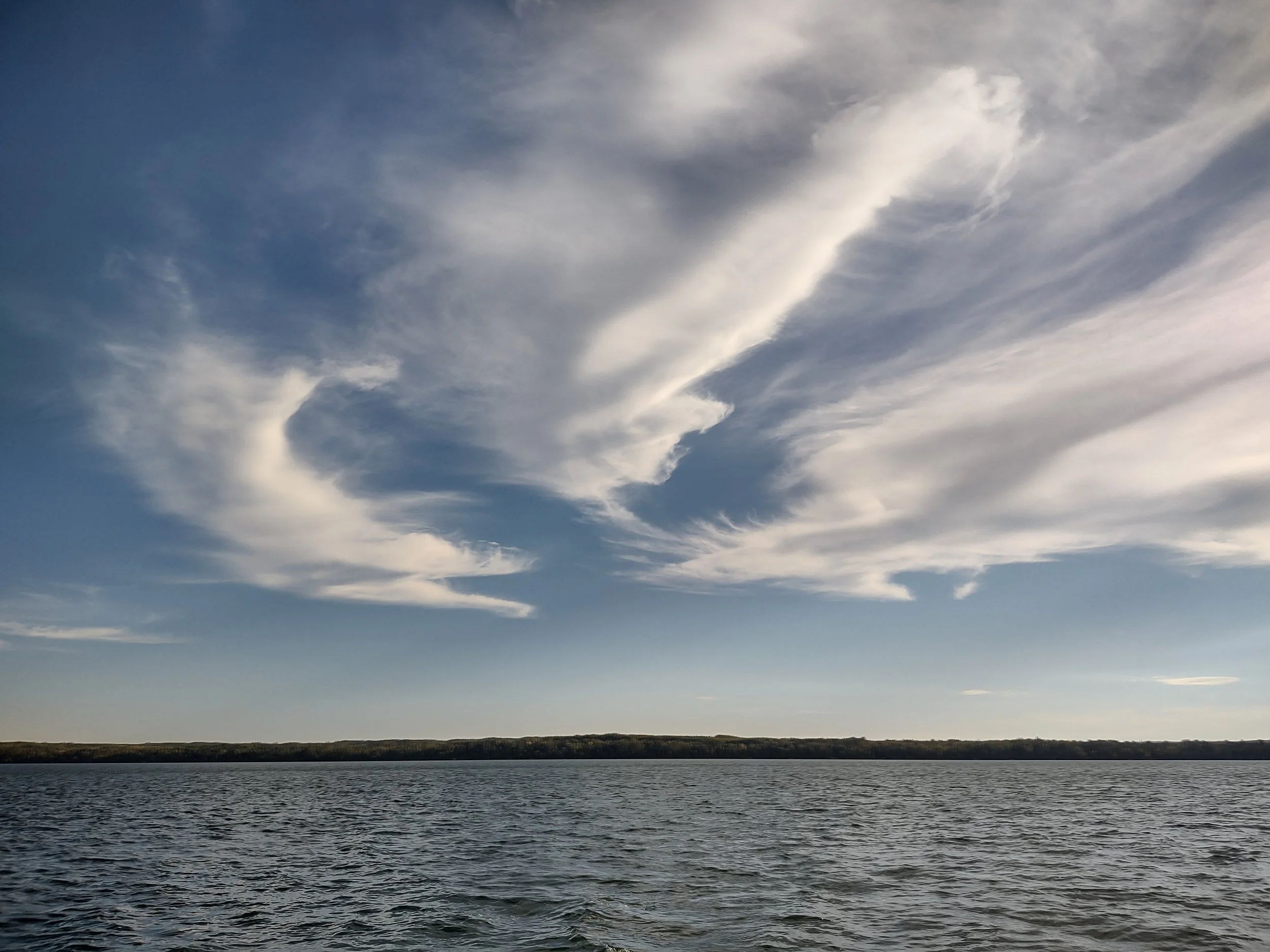 Kabakona Lake Sky II Photograph by Linda Rother