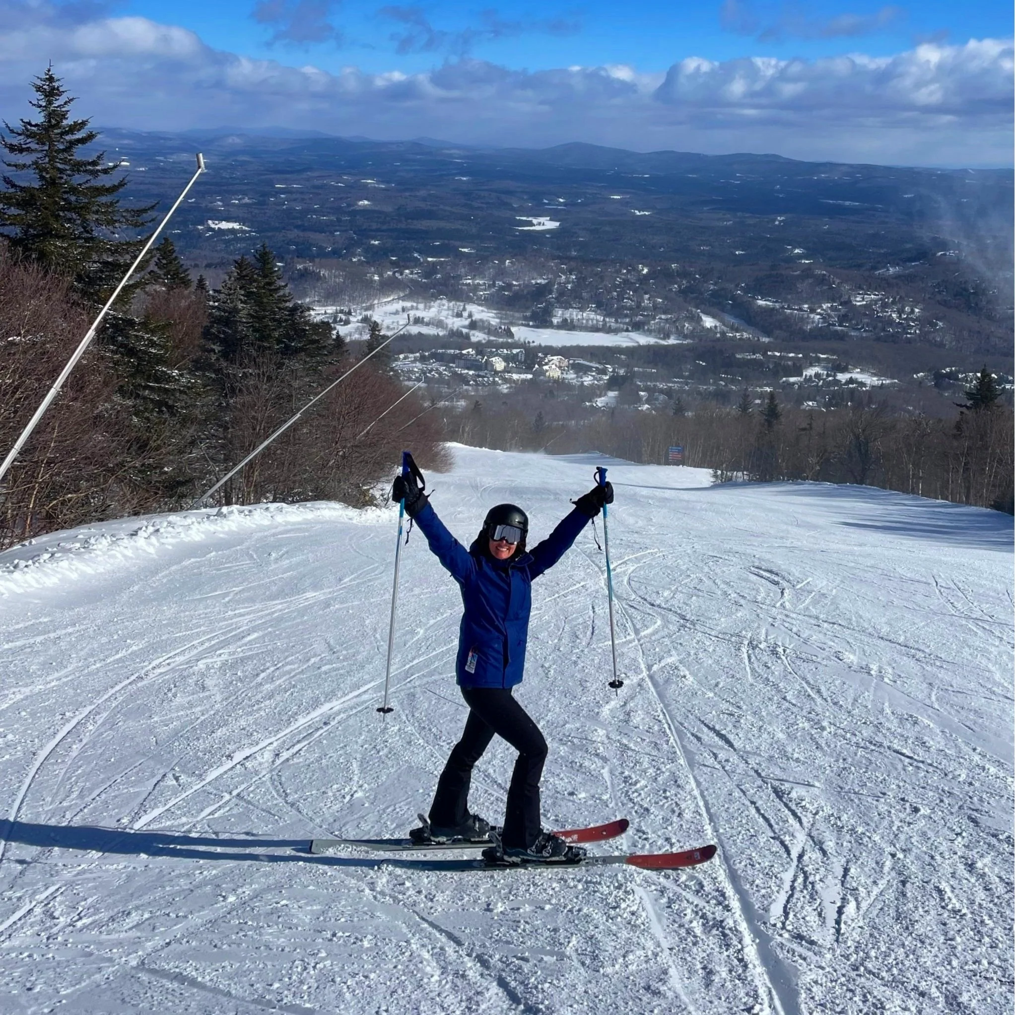 Skiing on the east coast of the United States.