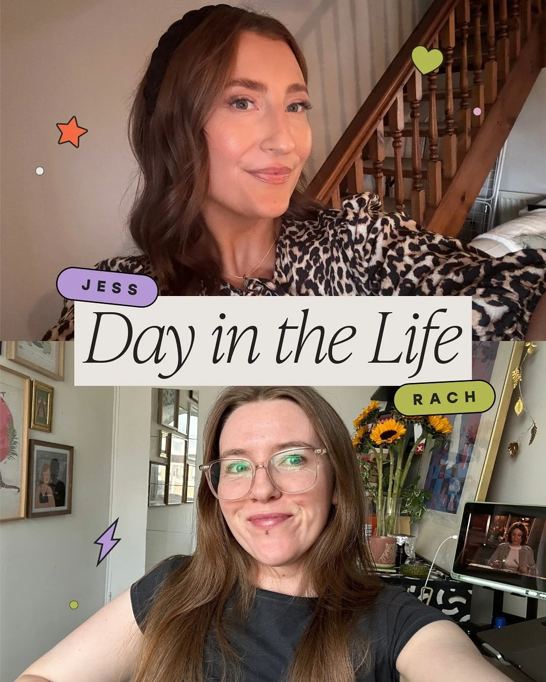 POV: it&rsquo;s a random Tuesday running a branding and web design studio with your best friend.

Nothing fancy, just a totally everyday day for us, coffee, being on a call 24/7, design work, dogs, and lots and lots of snacks. The kind of day that fe
