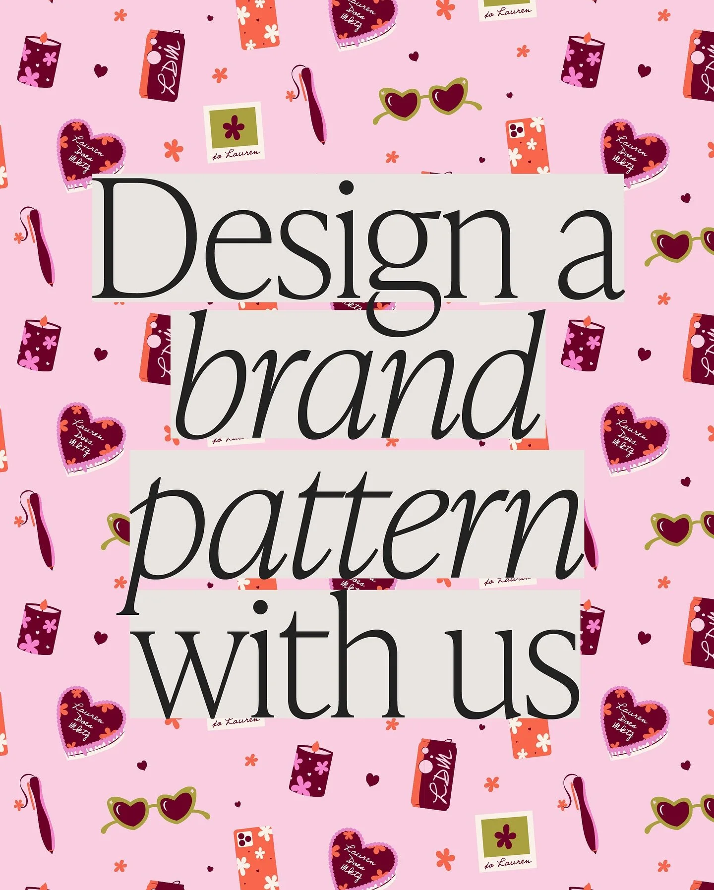 There&rsquo;s nothing we love more than getting stuck into the little details of crafting our clients&rsquo; brand identities, like this custom pattern we created for the wonderful @laurendoesmktg 💫

From concept to final design, every element was b