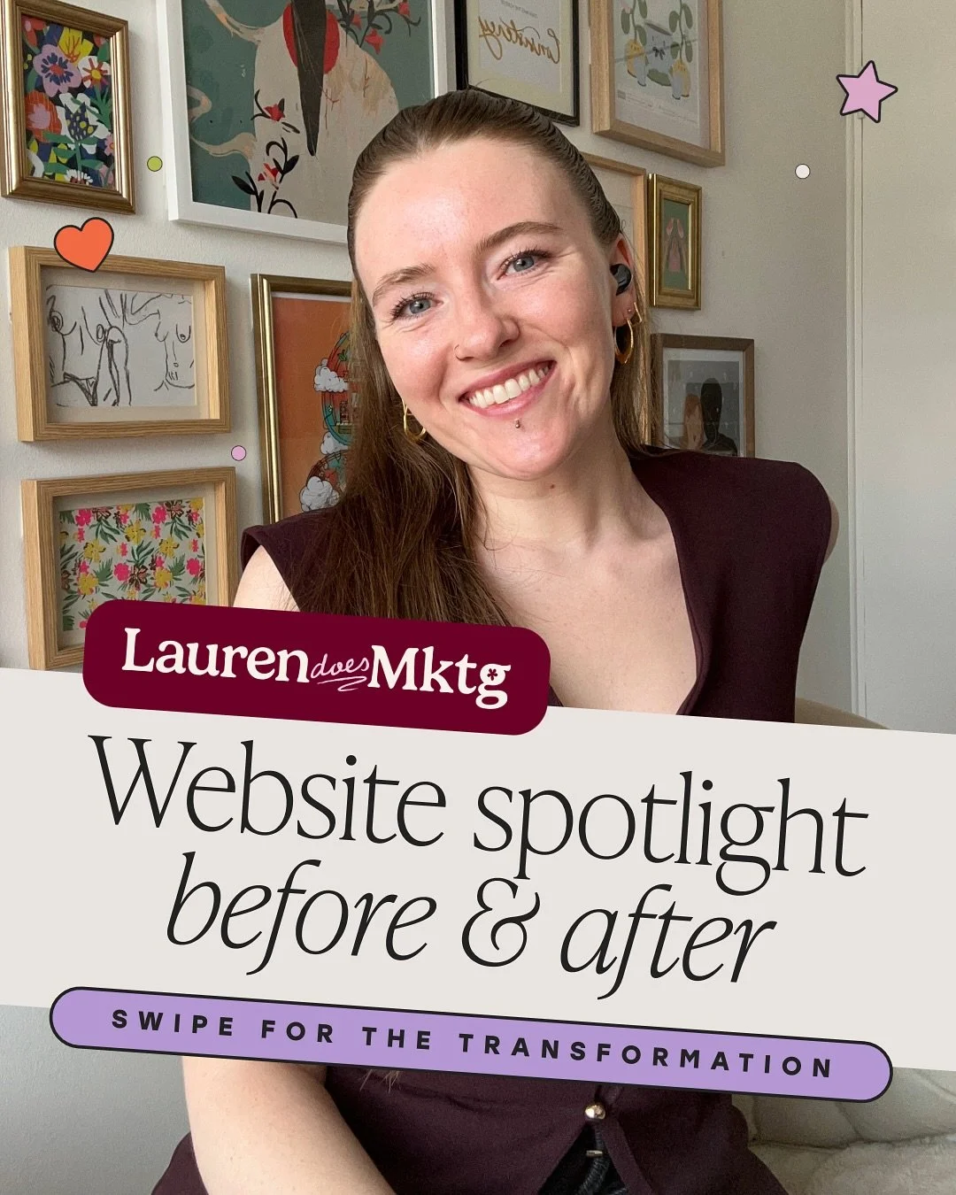 It&rsquo;s so satisfying seeing the before and after of any project, especially a website 👀 

Swipe to see the before ➡️ after!

We&rsquo;re so proud of @laurendoesmktg website transformation, it will forever hold a special place in our hearts. We c
