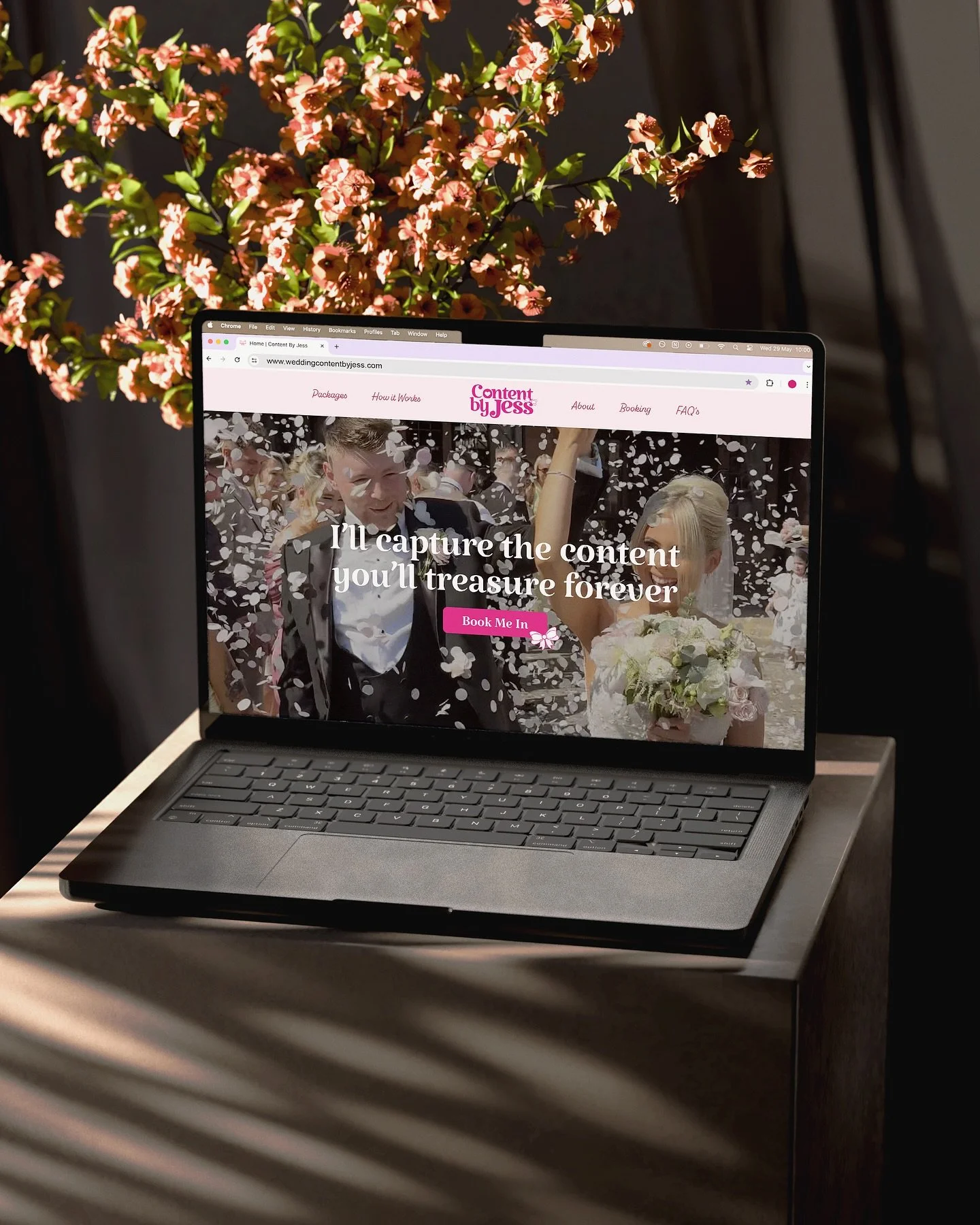 The ultimate girly-girl wedding website has officially entered the chat 💌

We&rsquo;ve just launched the dreamiest new site for @contentbyjessx , a Yorkshire-based wedding content creator who captures every candid, joy-filled moment. Jess&rsquo; new