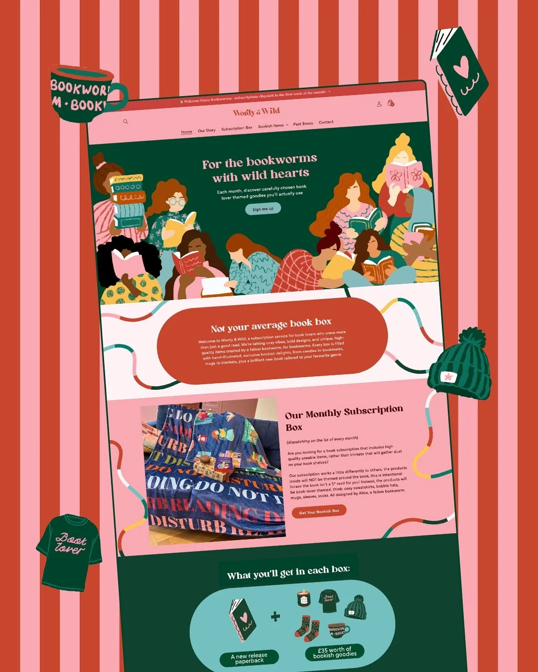 We had the pleasure of designing and developing @wordyandwild&rsquo;s website refresh, which went live a few months ago 📚✨

Alice wanted a website that felt playful, creative and full of personality, a space that bookworms like her could instantly f