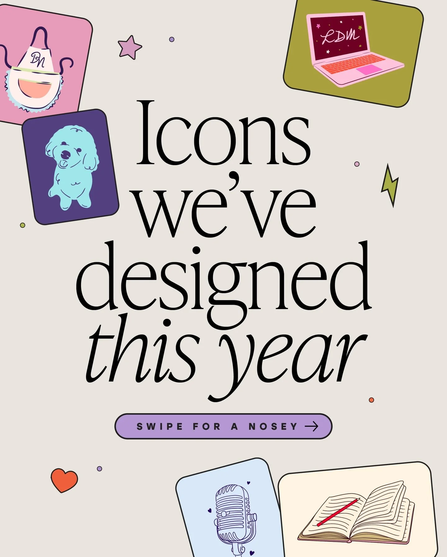 Small but mighty 💪🏼

Here&rsquo;s a round-up of some of the brand icons we&rsquo;ve created for our clients this year. Whether it was a bespoke project or included in our Not Just a Logo branding package, each icon was designed to add that extra bi