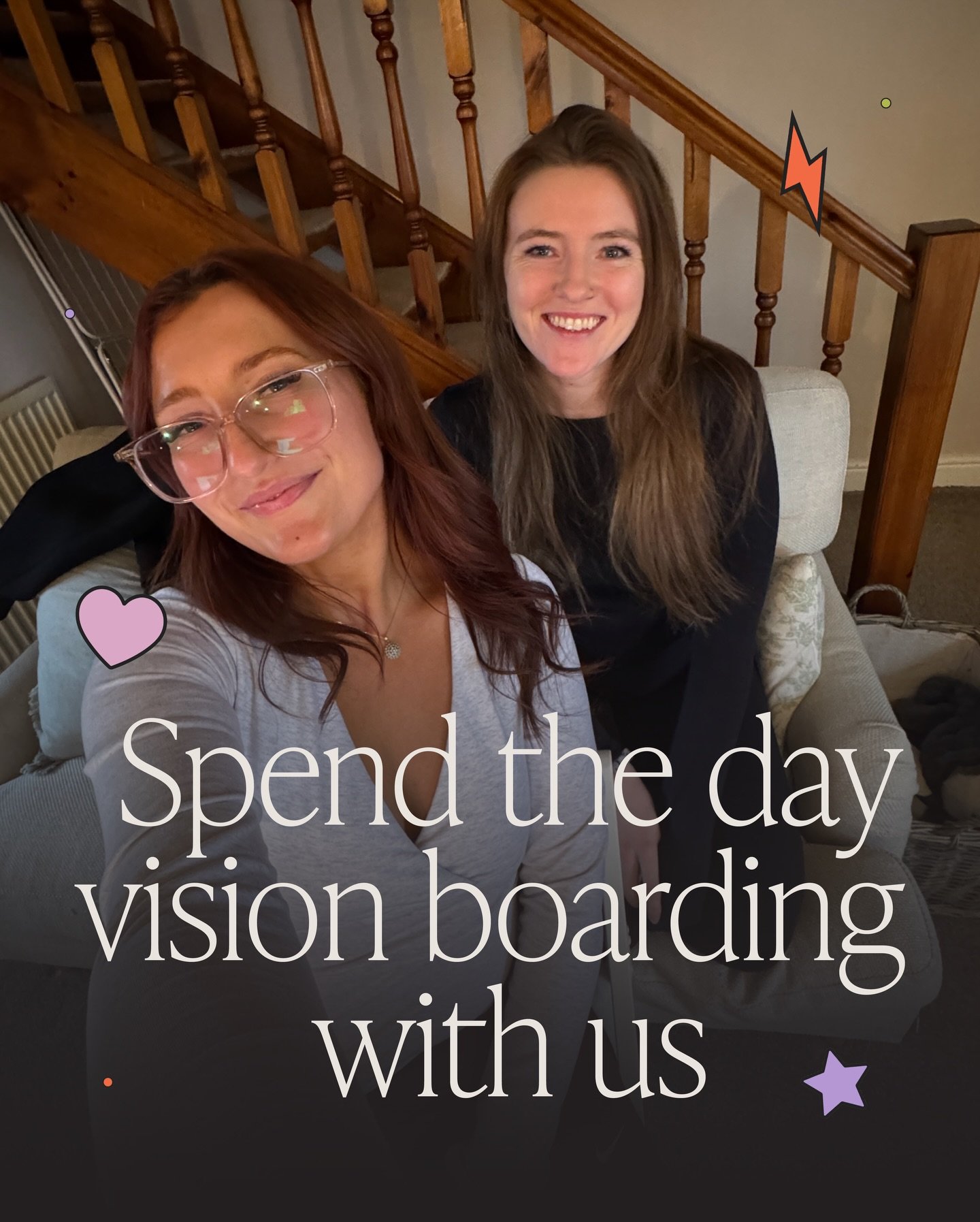 A little peek into our annual vision boarding day ✨

Each December we have a day where we sit, snack &amp; plan what we want out of the year ahead. 2025 had us ticking off almost every single thing we planned. We are SO excited to see what lies ahead