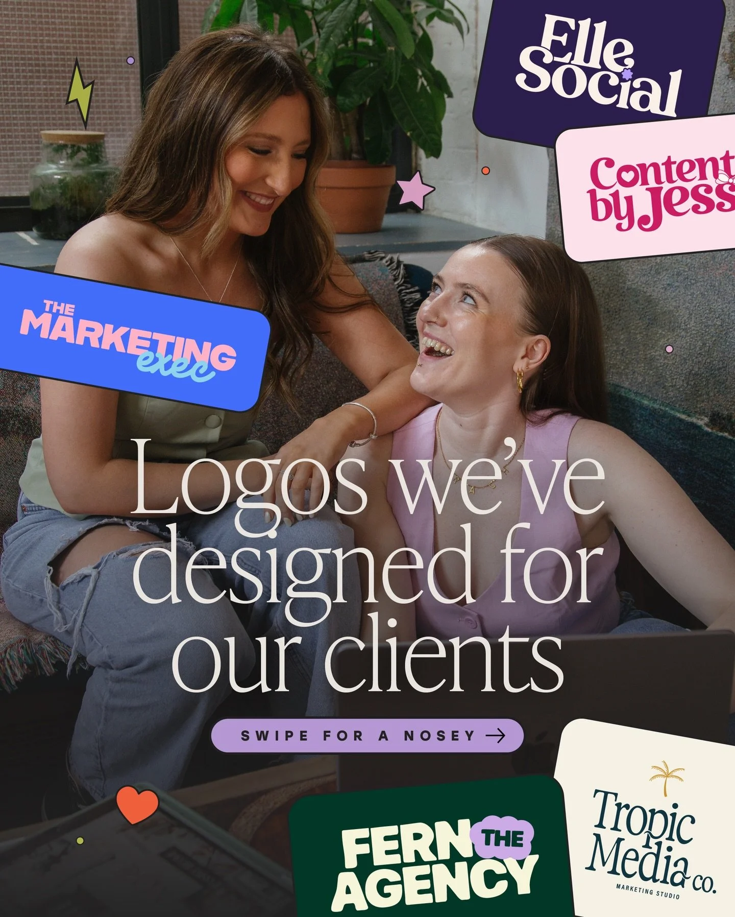 We shared a round-up of recent logo designs a little while ago, and since then we&rsquo;ve had the jooooy of creating even more, so it felt like the perfect time for part two 👀✨

Logos are such a key piece of your brand&rsquo;s puzzle. They carry yo