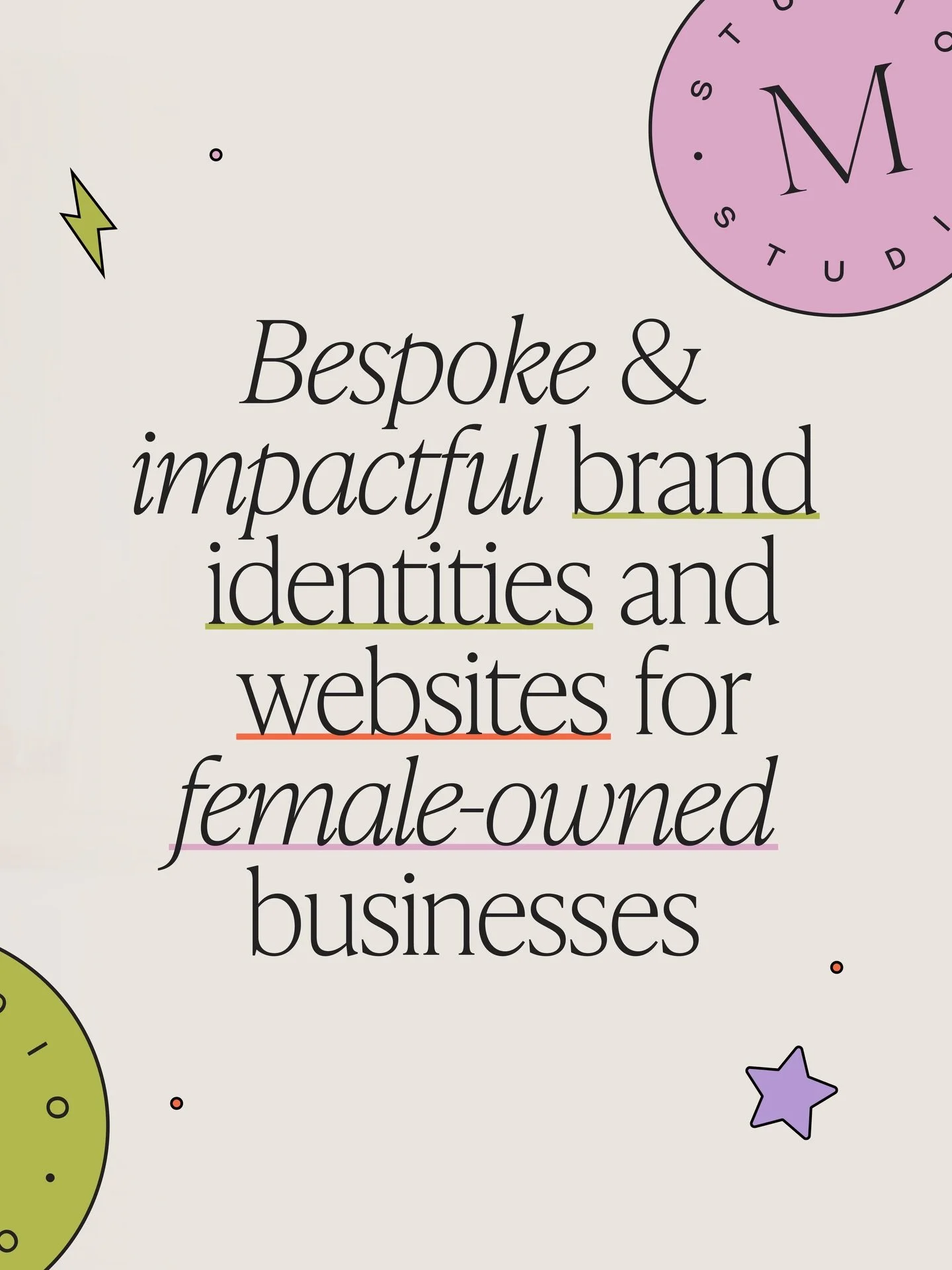 Hiiii! We&rsquo;re Studio Morii, a UK-based branding and web design studio run by two best friends, Jess &amp; Rach 💘

We help female-led businesses create scroll-stopping brand identities and websites that reflect who they are and where they&rsquo;