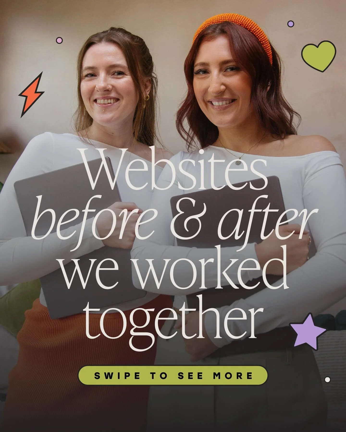 We LOVE a website glow-up&hellip; and these ones really had their moment ✨

We&rsquo;re showcasing @elle.social, @laurendoesmktg and @dani_stoker_photography, three brands, three totally different vibes, and three transformations that now feel sooooo