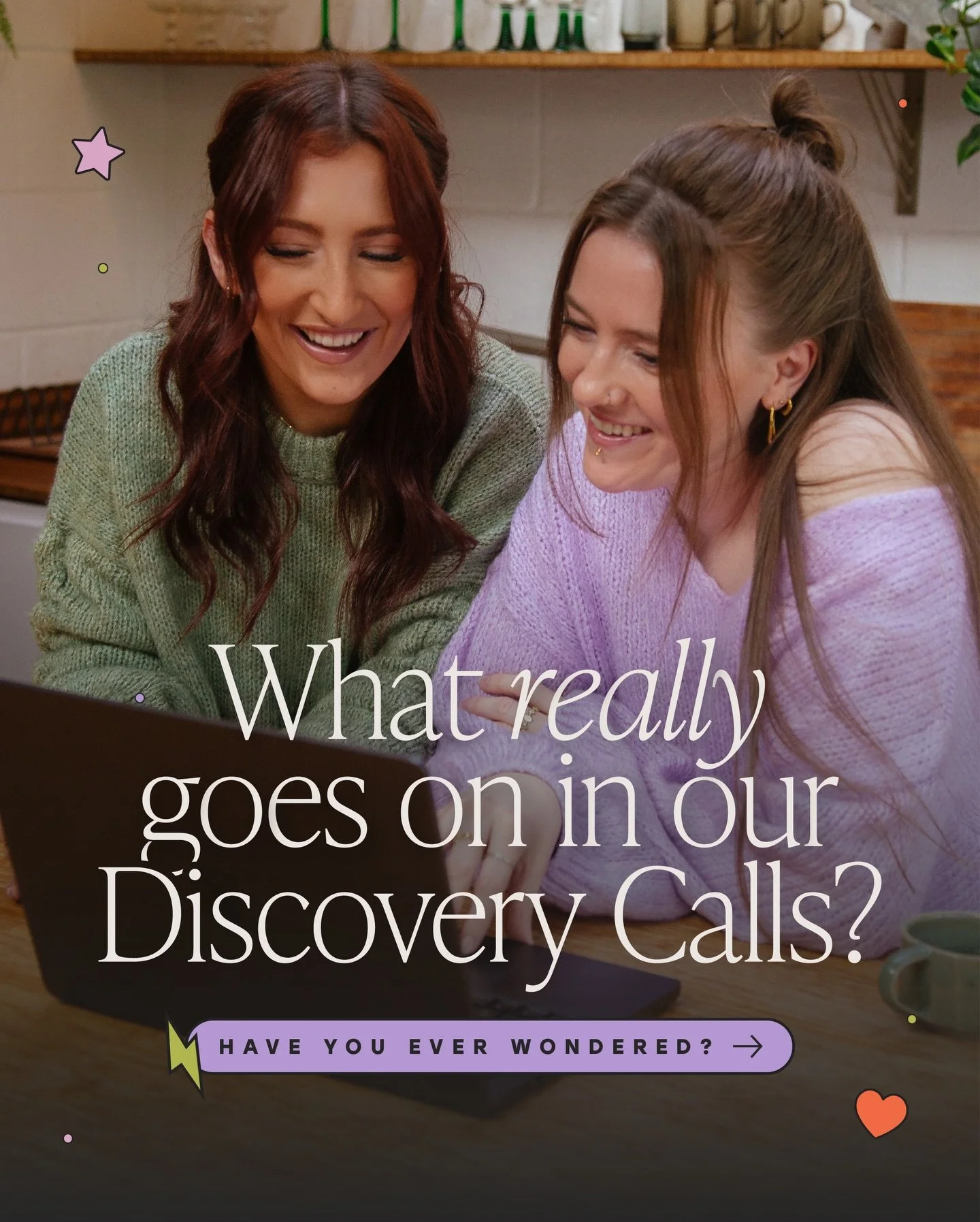Ever wondered what actually happens on one of our discovery calls? 👀

If the idea of booking a call feels a little mysterious, let us walk you through exactly what to expect step by step. As two girls who love to yap (if you&rsquo;ve been here a whi