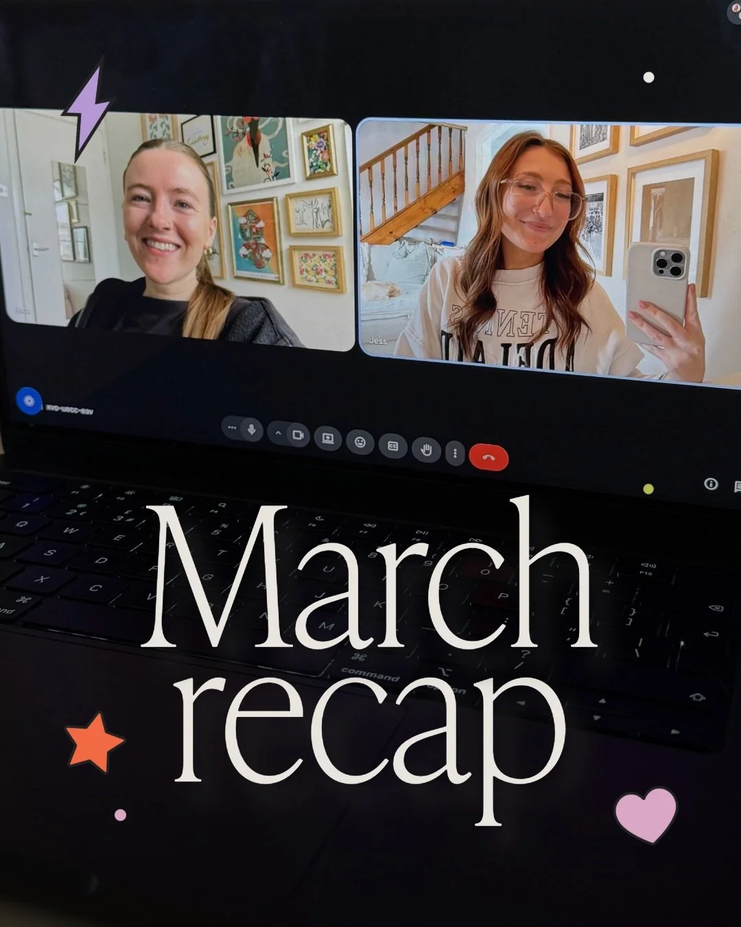 Best month of the year yet 🥹🩷✨ can&rsquo;t wait to see what April has in store! 

#monthlyrecap #marchrecap #brandingandwebdesign #brandingdesign #websitedesign