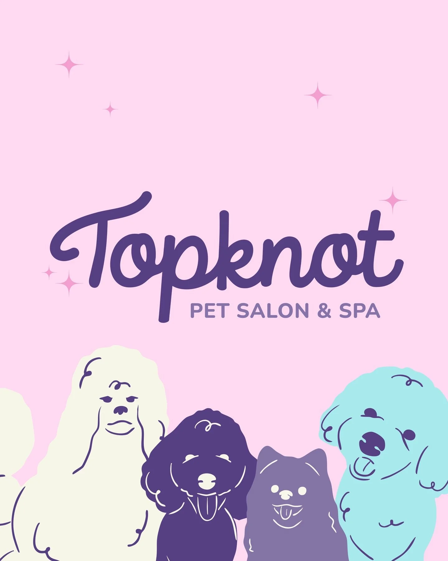 Cutest brand incoming!!! 🐶🫧

We had SO much fun bringing @topknotpetspa to life. Think playful, cutesy and full of personality from start to finish, we&rsquo;re obsessed.

This project was all about making the brand feel fun, friendly and totally e