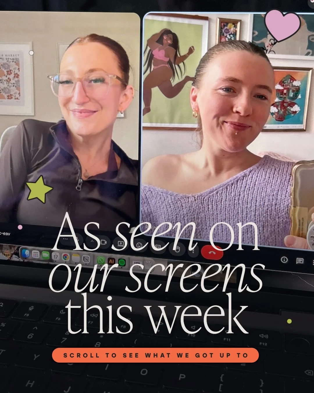 We loooove that we get to run a business together where each week looks so different from the last! 

Here&rsquo;s what&rsquo;s been on our screens this week. Swipe to the end for a treat 🦴

#asseenonourscreens #designstudio #creativebusinessowner #