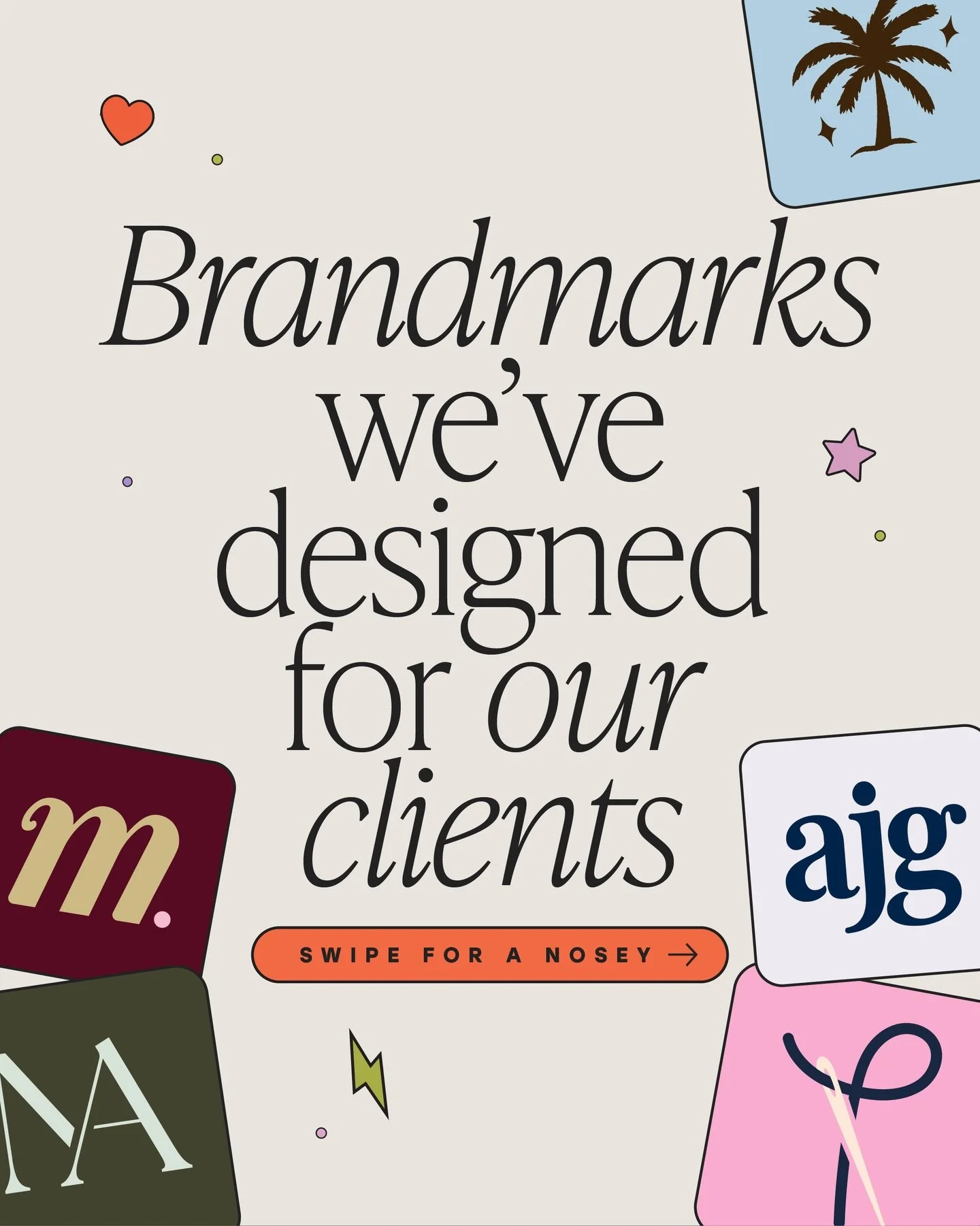 Brandmarks have our whole heart 🥹

They&rsquo;re one of those little extras that make a brand feel finished. Thoughtful, versatile and full of personality, they bring everything together so nicely.

Sharing a few of the brandmarks we&rsquo;ve create