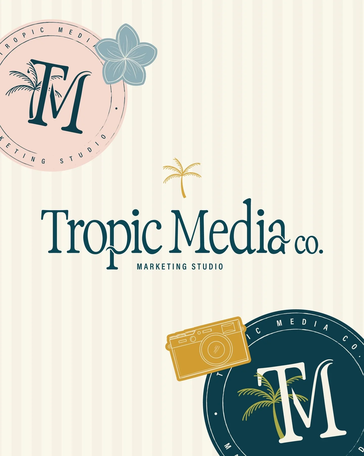 The calmest, beachiest, cool girl vibes for @tropicmediaco ✨🌊🏝️ we lovedddd working on this brand identity! 

What do you think of this one? 👀💛 

#brandingdesign #brandingforsmallbusinesses #brandidentitydesigner #brandingandwebdesignstudio #fema