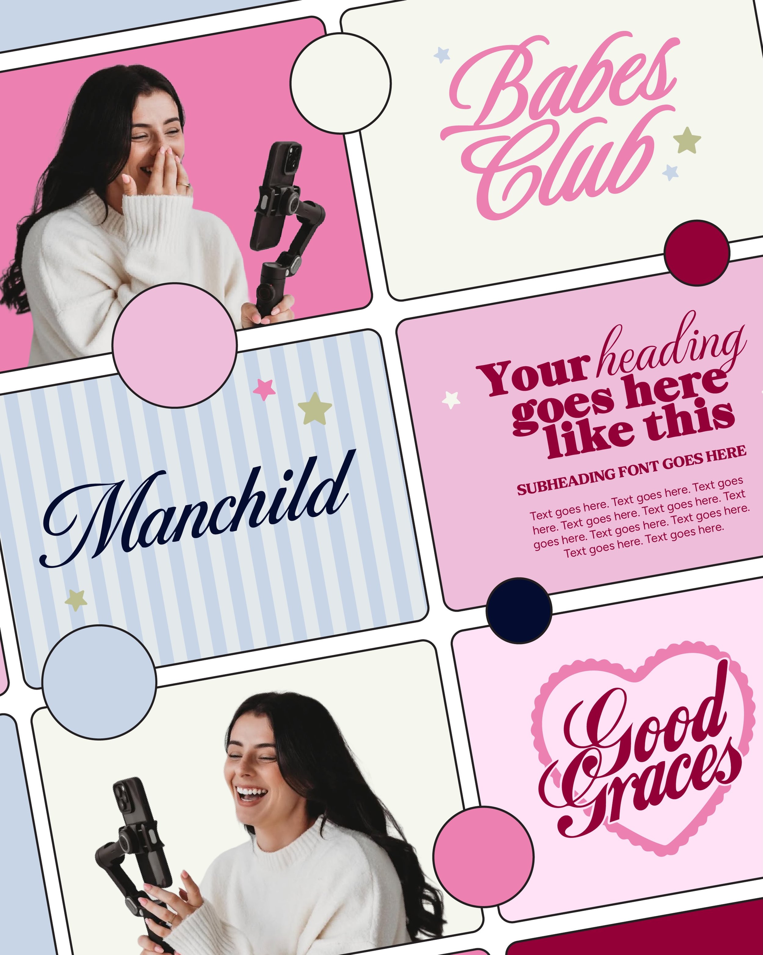 Teasing a new brand identity we&rsquo;ll be sharing more of real soon 🥹 one of our all-time faves! Here&rsquo;s a look at the creative direction our client chose&hellip; 

Stay tuned for more 🤍✨

#brandingdesign #moodboard #creativedirection #brand