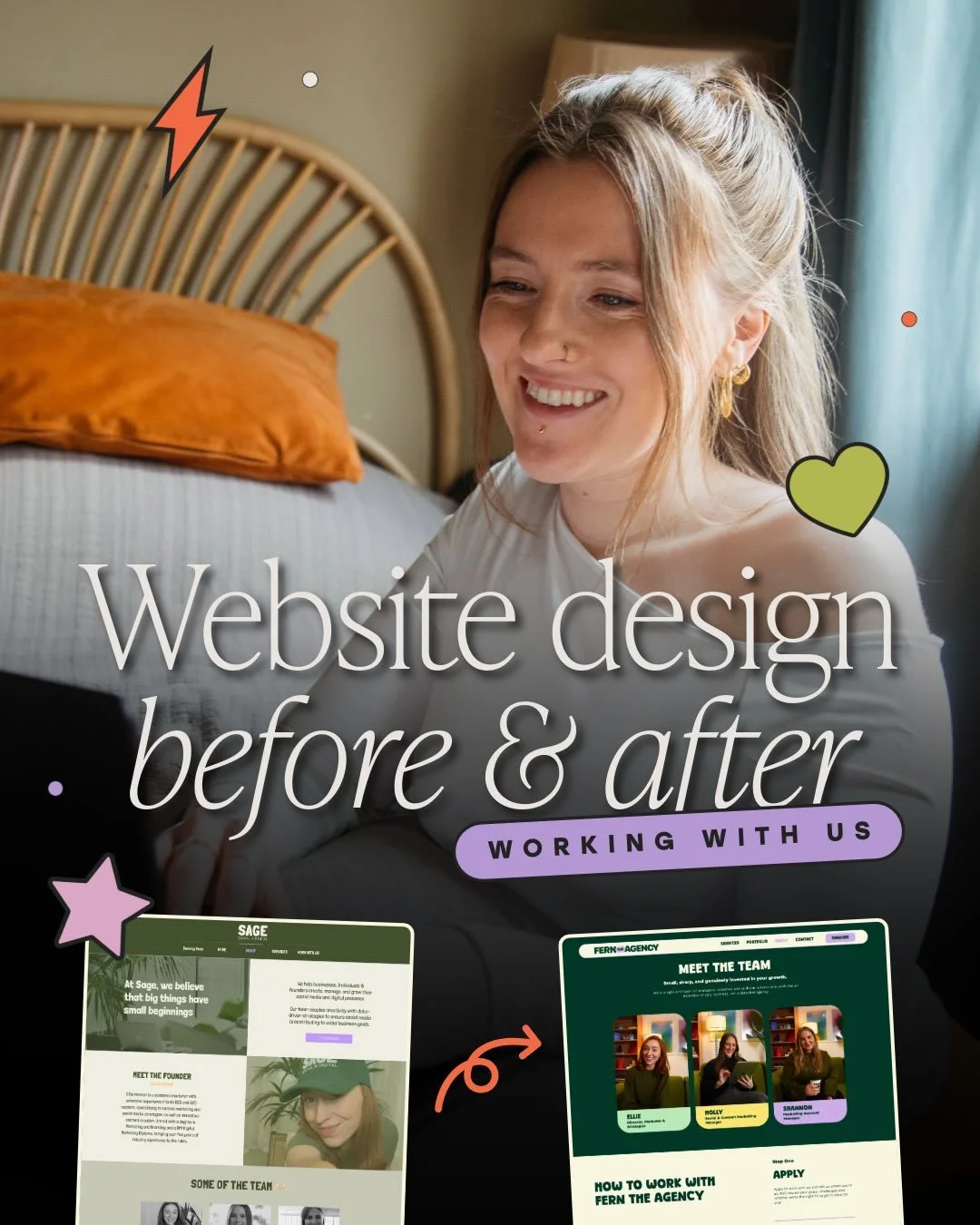 A website refresh will NEVER get old! 

We loved working on @ferntheagency website transformation. Alongside creating the branding, we redesigned the website to feel more aligned with the business, making it clearer, more engaging and a much stronger