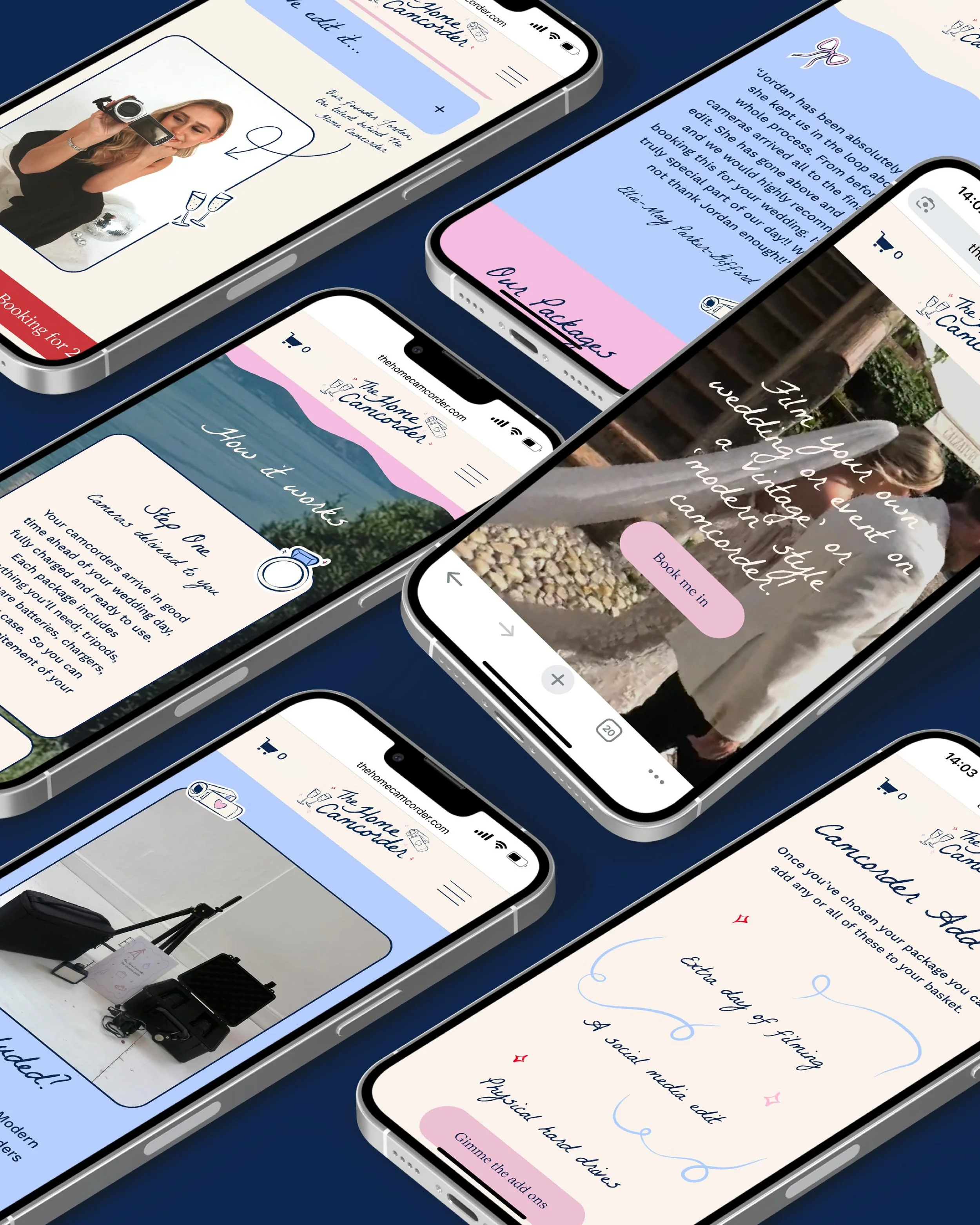 As promised we&rsquo;re here to share more of @thehomecamcorder new website 📹

We designed and built this bespoke Squarespace website for The Home Camcorder as part of our Site For Sore Eyes package. It was such a joy to work on this project and bri