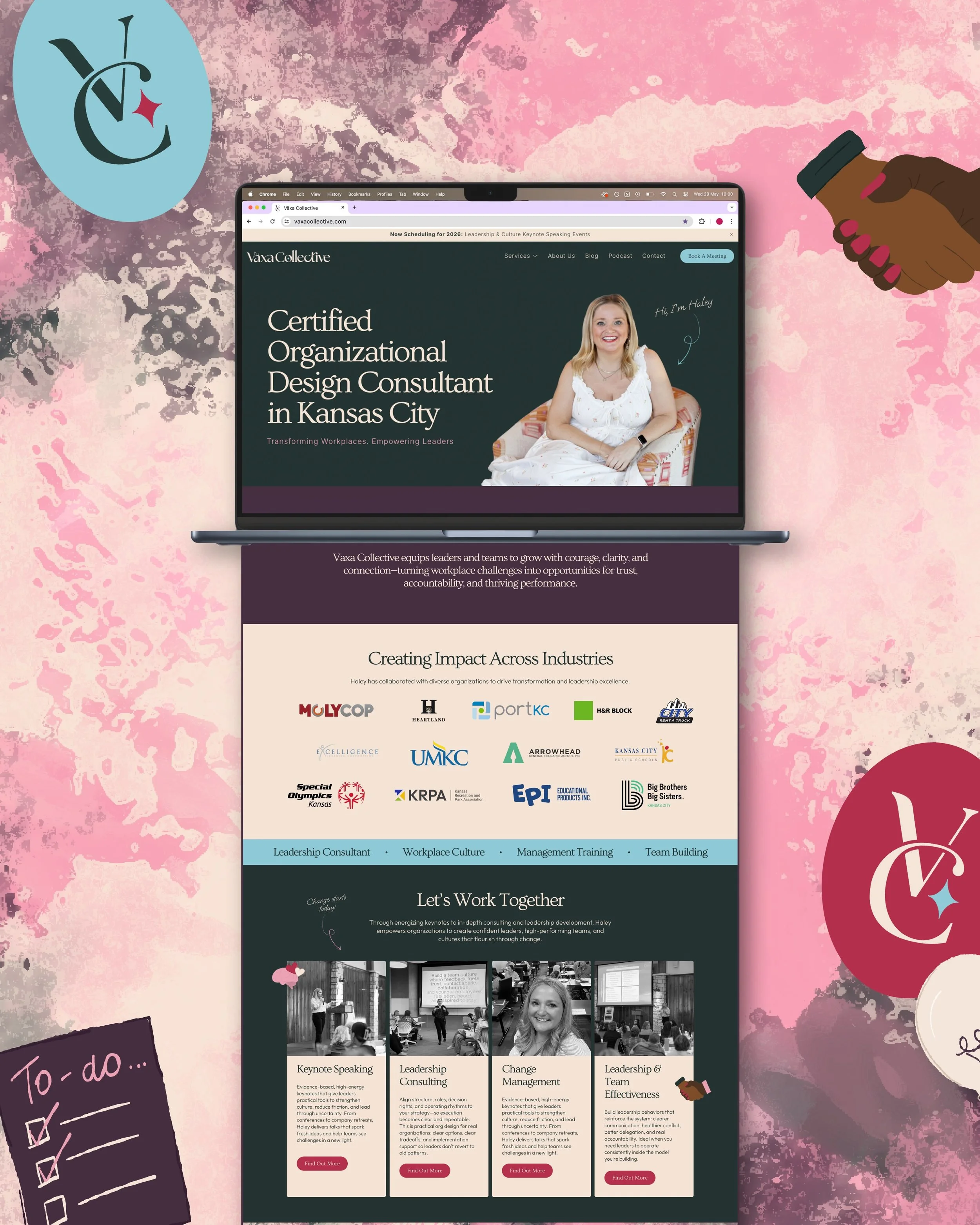 We had so much fun bringing @haleybizgrayless website to life 🤭

We loved designing and building out all the pages and seeing everything come to life across all the different page layouts was so satisfying. It&rsquo;s always super special to work on