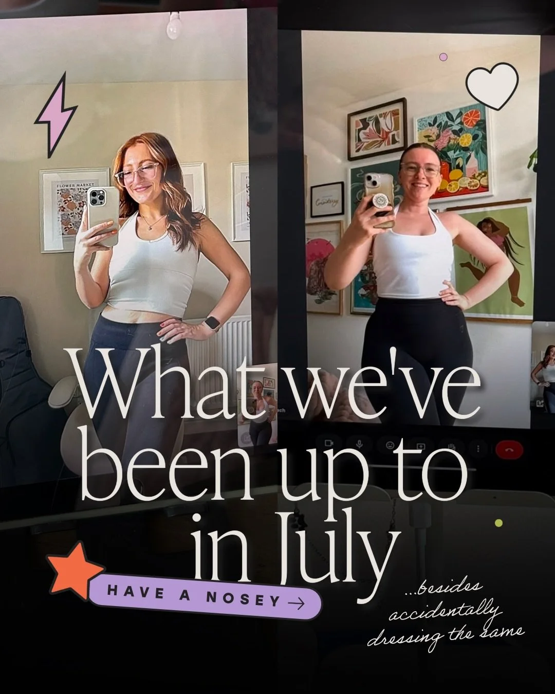 What a lovely jubbly month July has been 💕 a lil bit of OOO coming up 🛫🏝️ 

Can&rsquo;t wait to see what August brings! 🥹✨

#monthlyrecap #businessrecap #femaleownedbusiness #designstudio #brandingandwebdesign