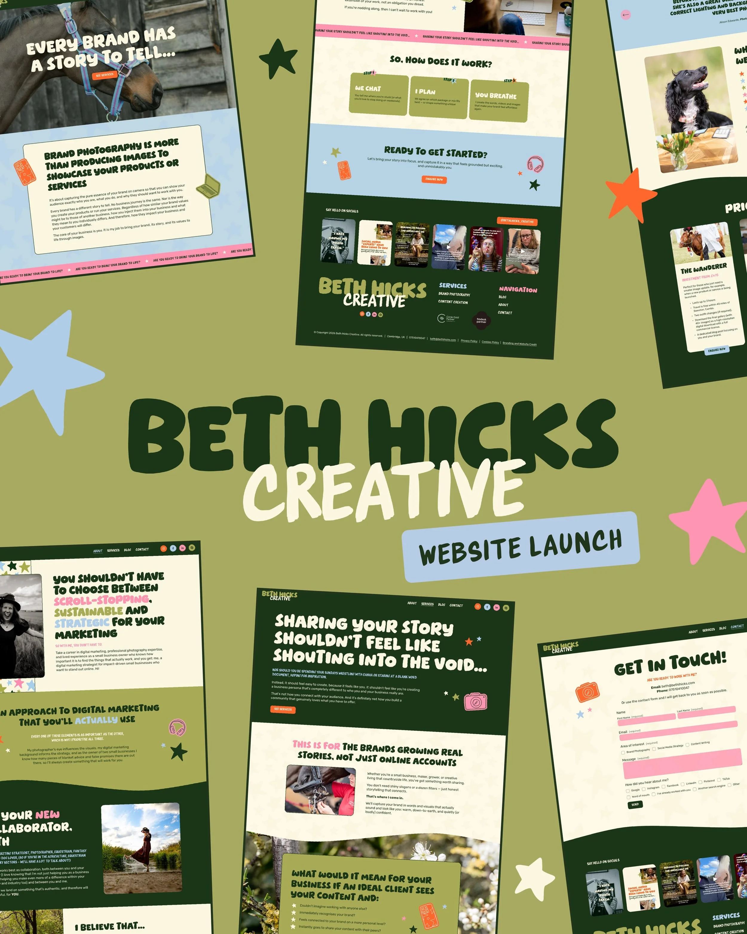 Launching a website is always sooo exciting, but especially when it&rsquo;s as fun and playful as @bethlhicks_creative&rsquo;s! ✨

It was such a joy to design and build this website for Beth. She chose our &lsquo;Site For Sore Eyes&rsquo; service whi