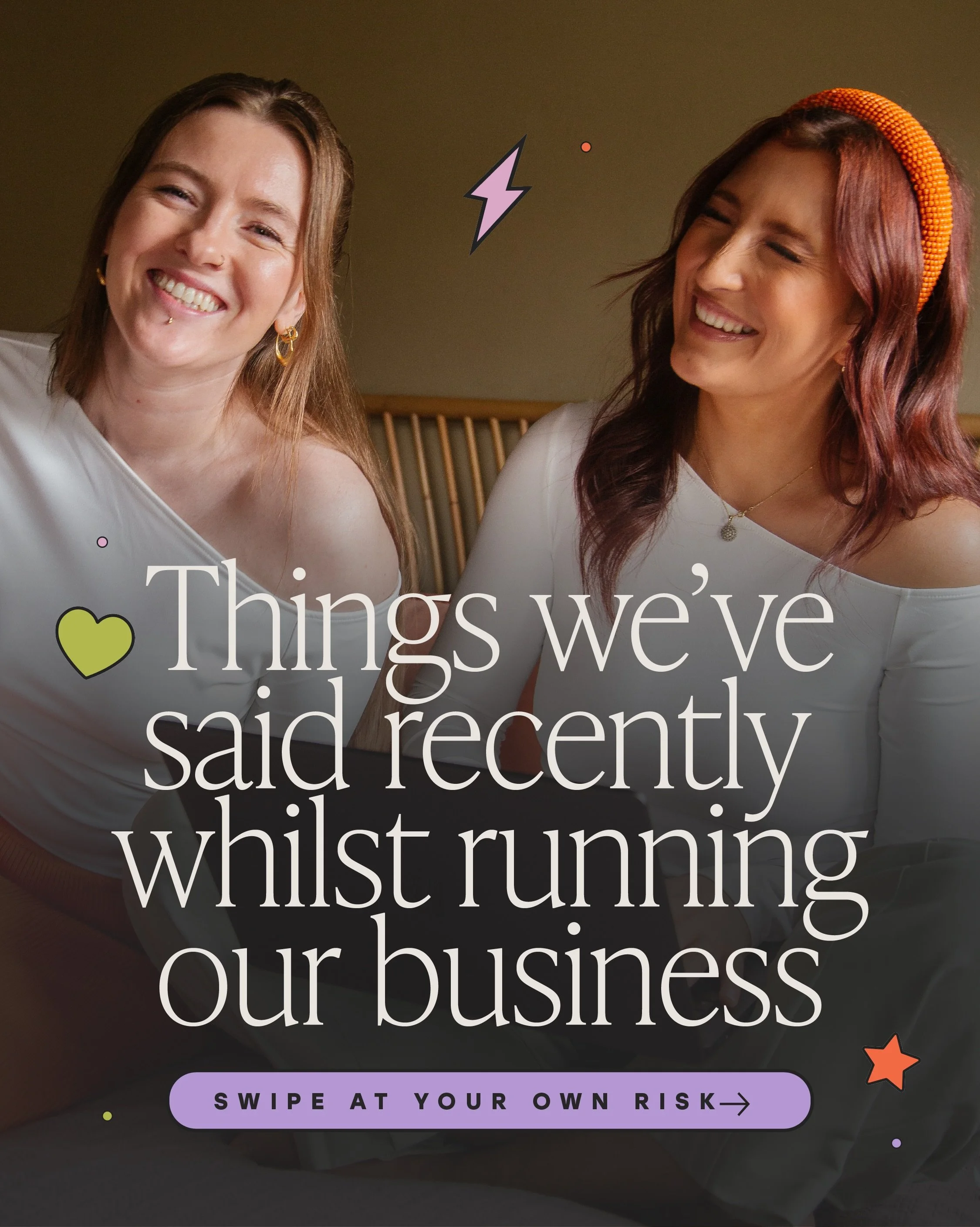 This business is built on chaos &amp; giggles (and the occasional mental breakdown hehe) 😚 

#smallbusinessowner #femaleownedbusiness #femaleentrepreneur #smallbusinesshumour #businessquotes
