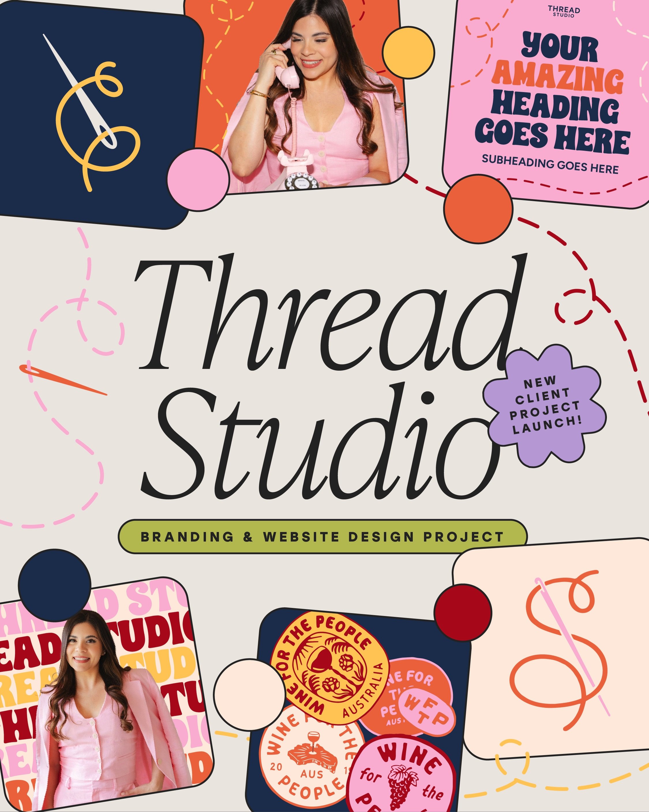A little first look at @threadstudioco 🧵✨

From the initial moodboard and inspo to a brand identity AND website that feels completely at home together&hellip; we&rsquo;ve been dying to start sharing this one with you.

Consider this your teeny tiny 