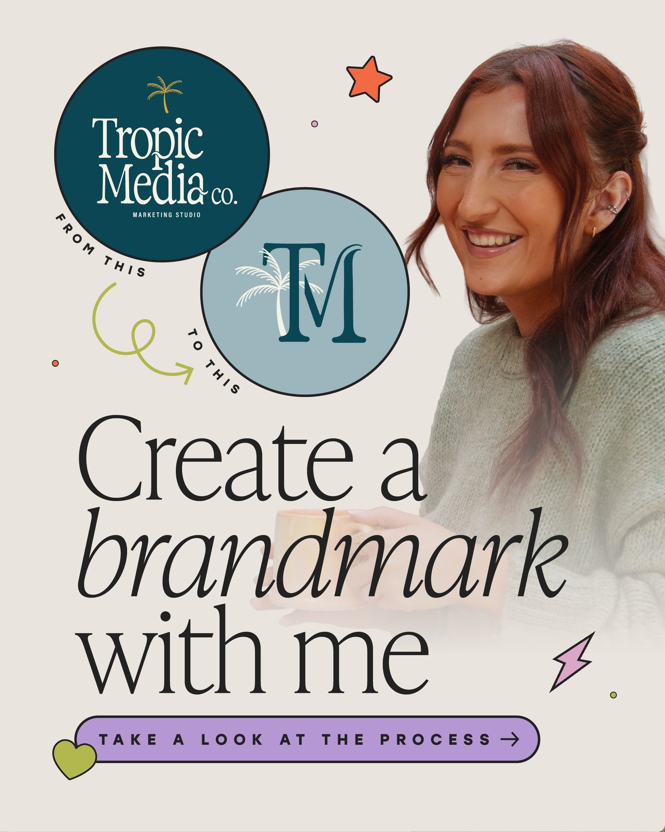 A little peek behind the process 🌴

Brandmarks might be small, but there&rsquo;s a LOT of thought that goes into making them feel just as considered and recognisable as the rest of the brand.

For @tropicmediaco, it was all about bringing the T + M 