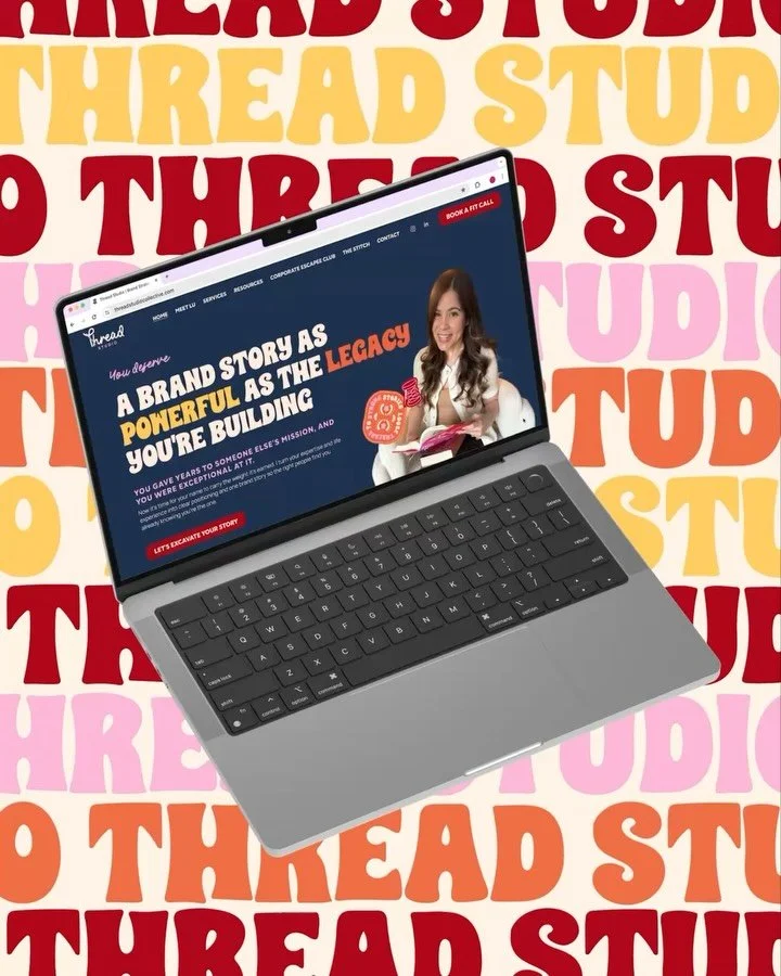 She&rsquo;s LIVE 👀 @threadstudioco brand new website is officially out in the world annnnd we couldn&rsquo;t be happier! 

Creating this website design and making it a reality was sooooo much fun! Thread Studio is bursting at the seams with personal