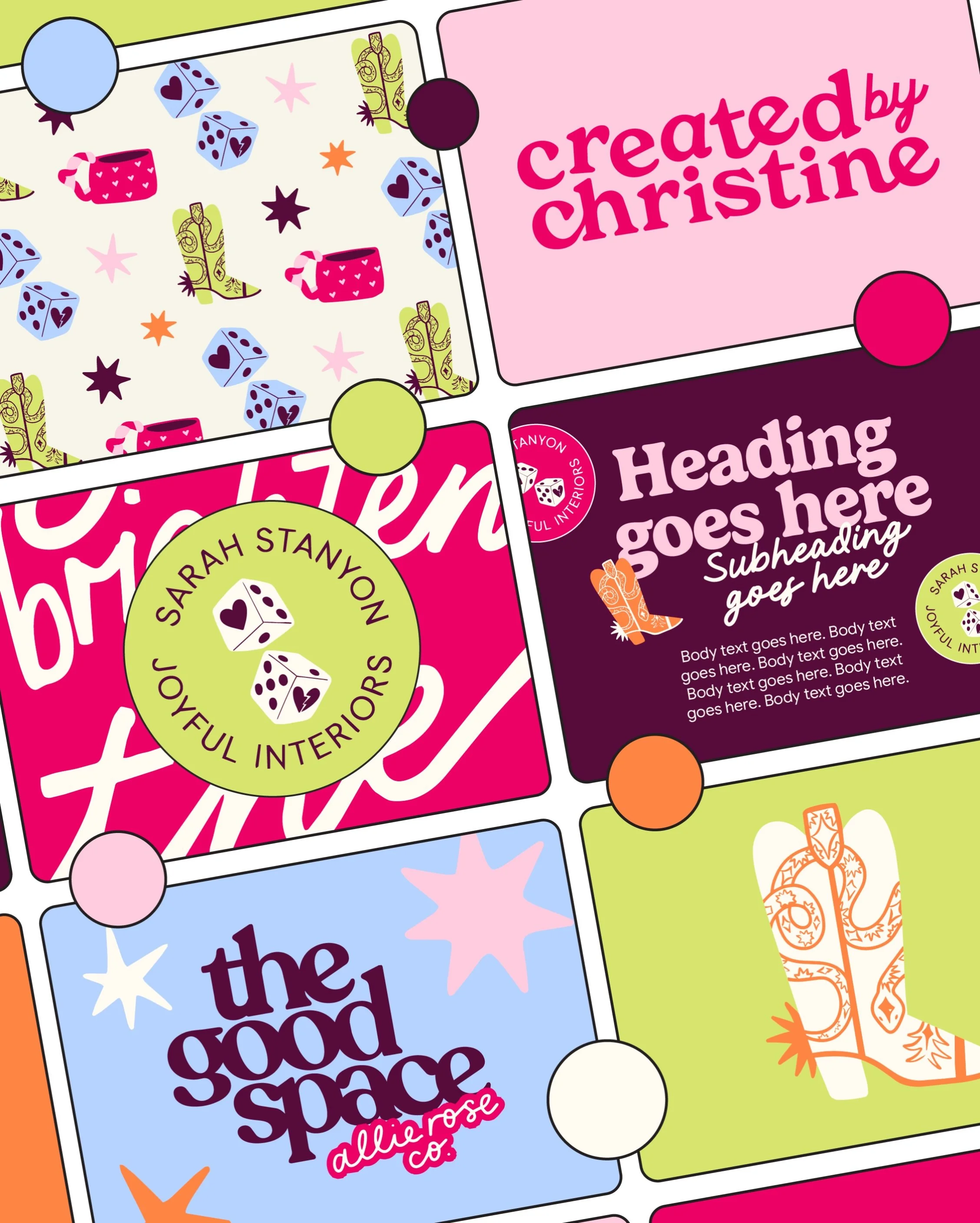 The brightest, funnest, most eye catching pops for this brand identity 🤩&nbsp;we had SO much fun building this brand!

Here&rsquo;s a lil sneak peek at the creative direction our client picked&hellip; stay tuned, we&rsquo;ll be sharing the rest of t