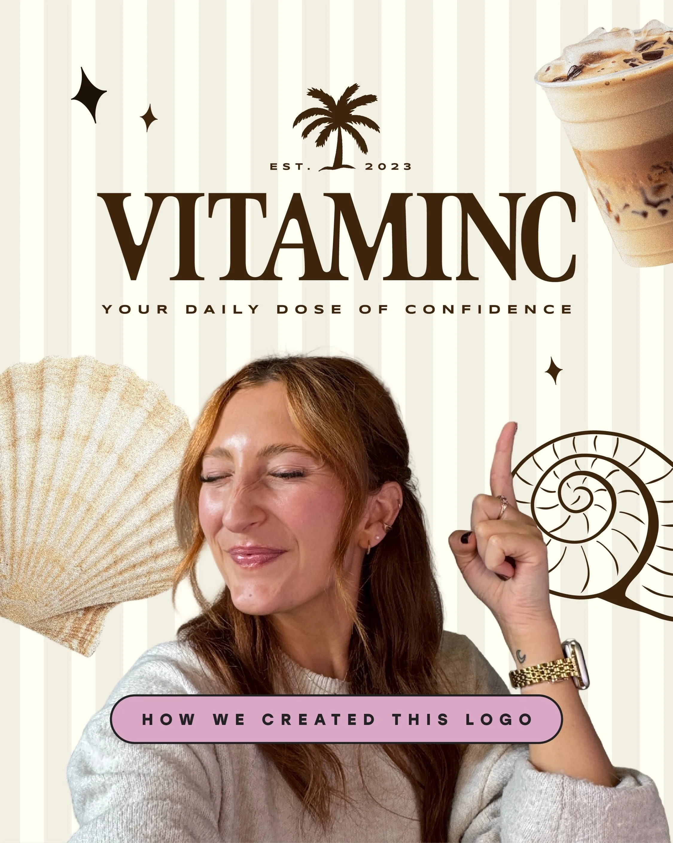 We&rsquo;re taking you behind the scenes of how we created this logo for @vitaminccollective 🐚🤎

From the little details to how it all came together as part of the bigger brand identity, we are SO thrilled with how this one turned out 🫶🏼

If you&