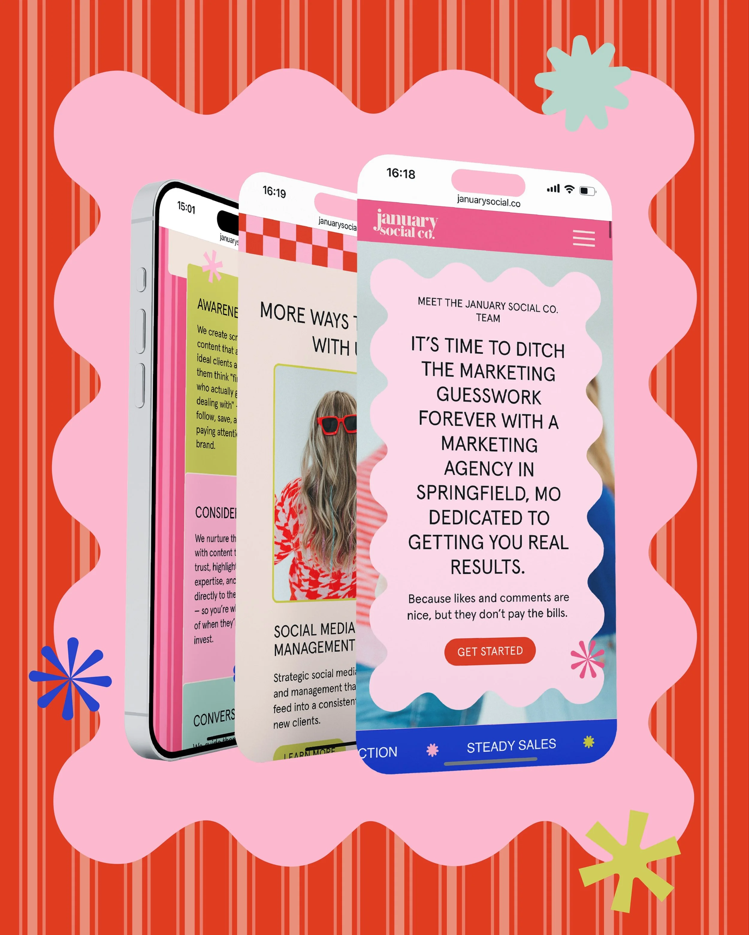 The most fun, colourful, girly Squarespace website we&rsquo;ve ever designed and developed! ✨

@januarysocial.co new website was an absolute DREAM to work on. It&rsquo;s full of bold colour, playful details, incredible photography and soooo much pers