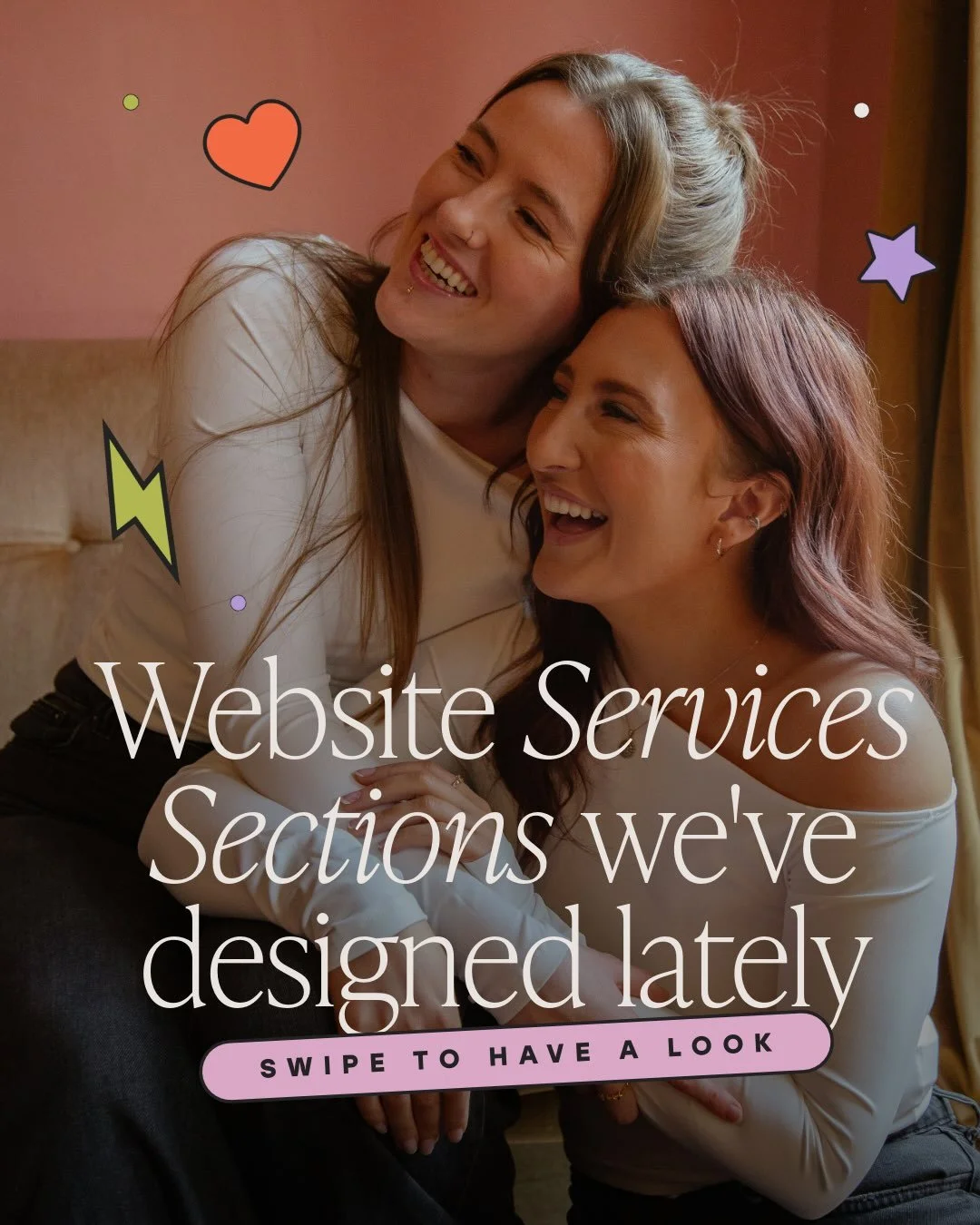 Let&rsquo;s talk website services sections&hellip;

Your services section is where you get to show off what you actually offer, so it&rsquo;s got a pretty important job to do!

It&rsquo;s about making it super clear what your audience can work with y
