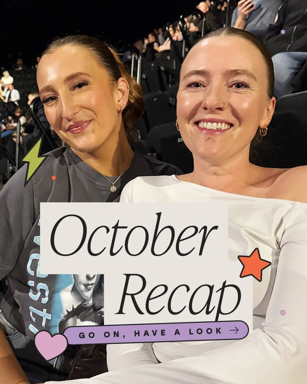What we got up to in October! 🍁

Spoooky month in full swing, lots of fun gorgeous times. We actually saw each other in person for the first time since June, hallelujah. Big shoutout to Westlife for bringing us together and giving us one of the best
