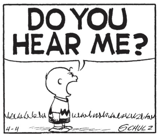 Are you hearing me or listening... or neither?
