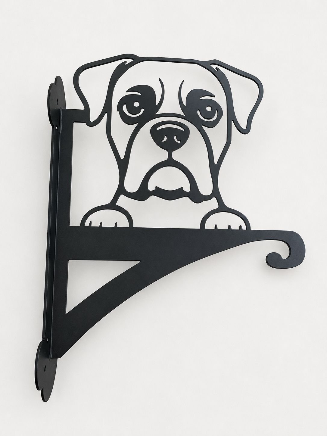 boxer dog hanging basket bracket   .jpeg