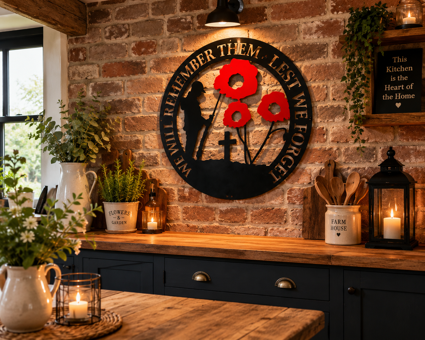 Lest we forget plaque on brick wall kitchen.png
