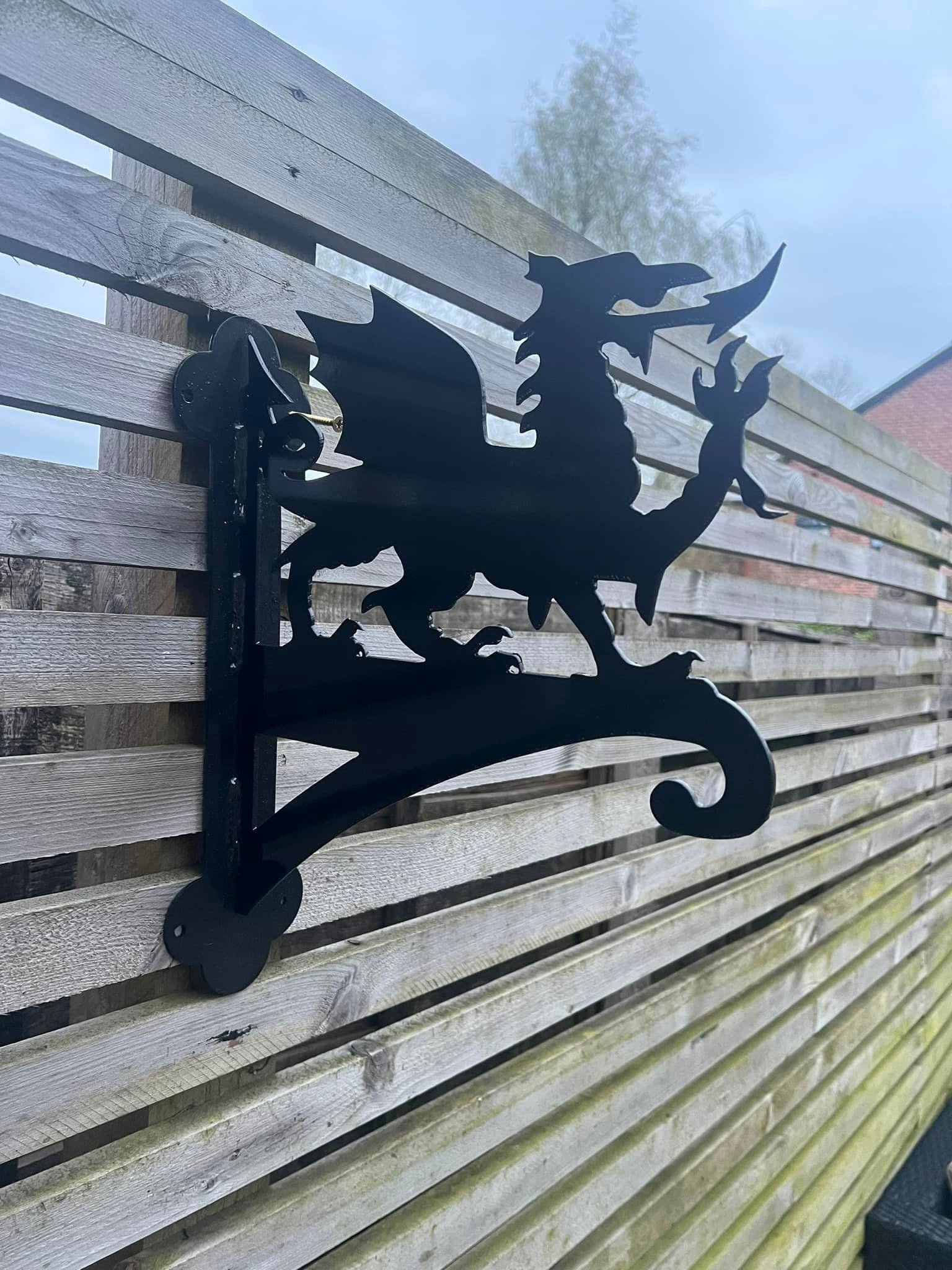 Welsh Dragon Hanging Basket Bracket