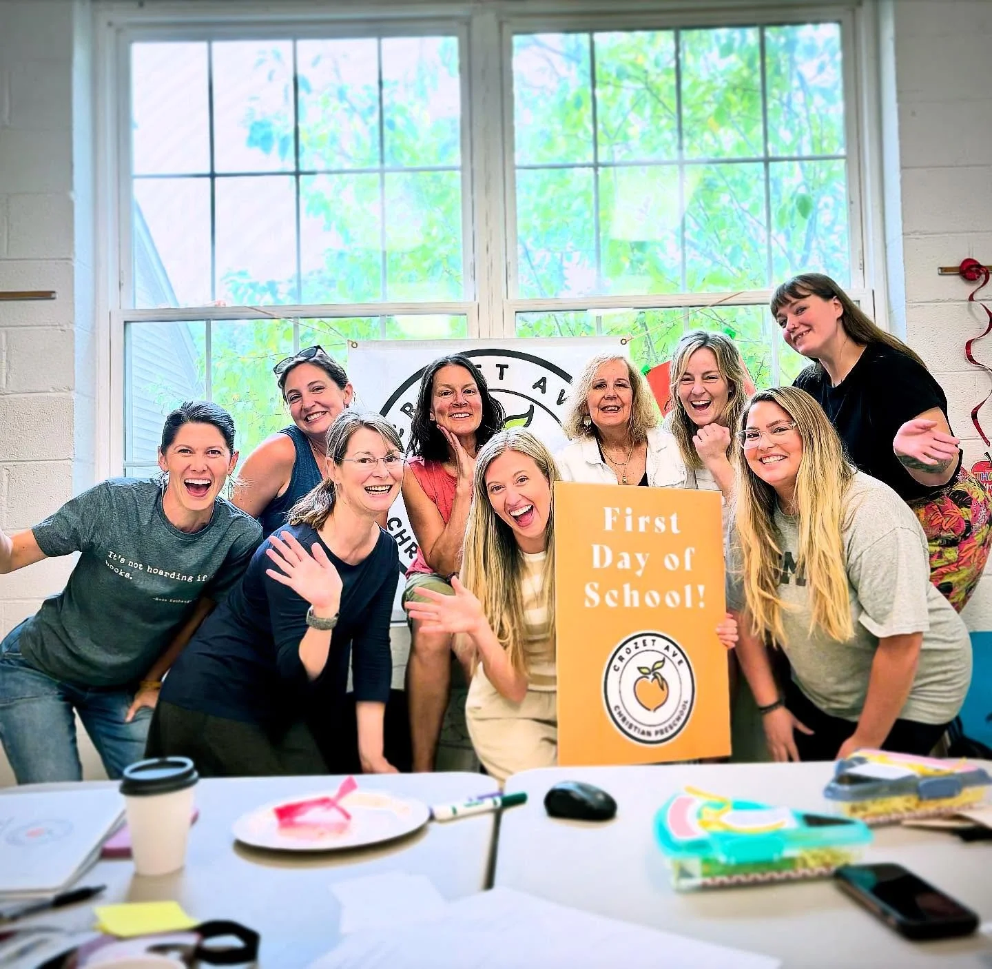 WE&rsquo;RE BACK!!!!!! 🎉🎉🎉

Our teachers are in the house (fondly known as The Peach Pit!) and getting the spaces touched up and ready for our Peaches to arrive next week. We can&rsquo;t wait to show you the fresh coats of paint, the new rooms, an