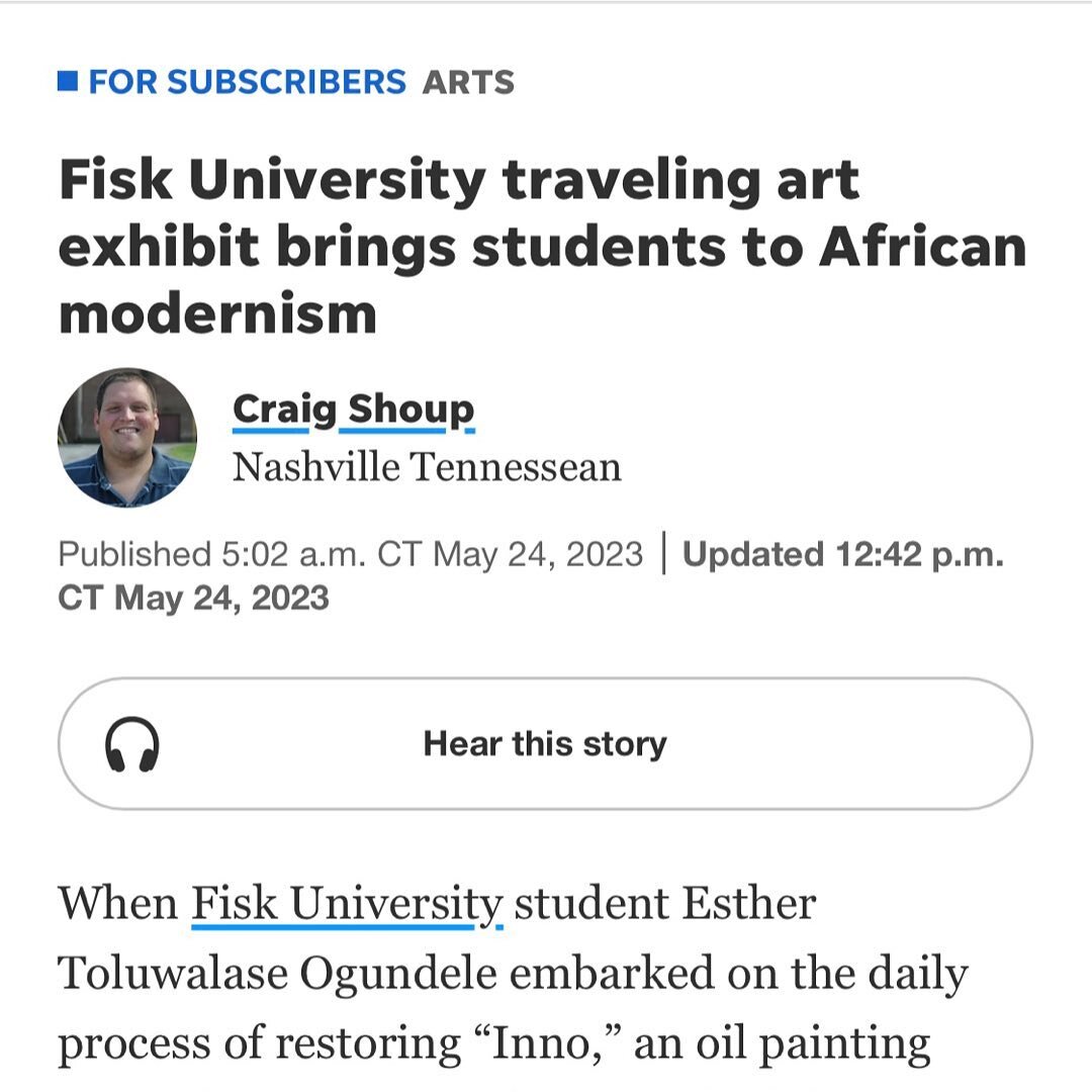 Awesome feature @tennesseannews! Thanks @craiga.shoup! African Modernism in America continues to inspire!