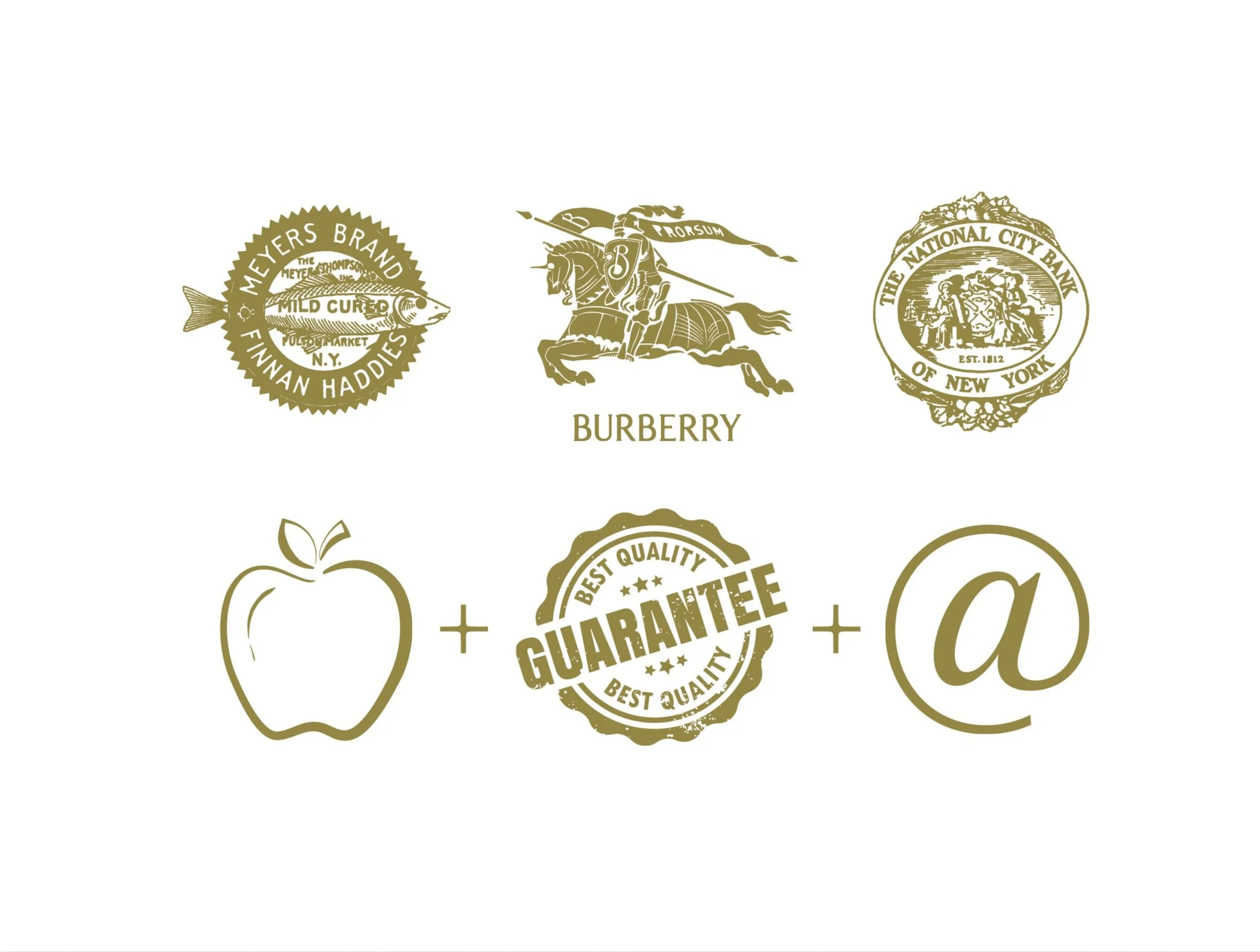 The concept was inspired by Burberry's recent rebrand, and hand-made logos from the early 1900's.