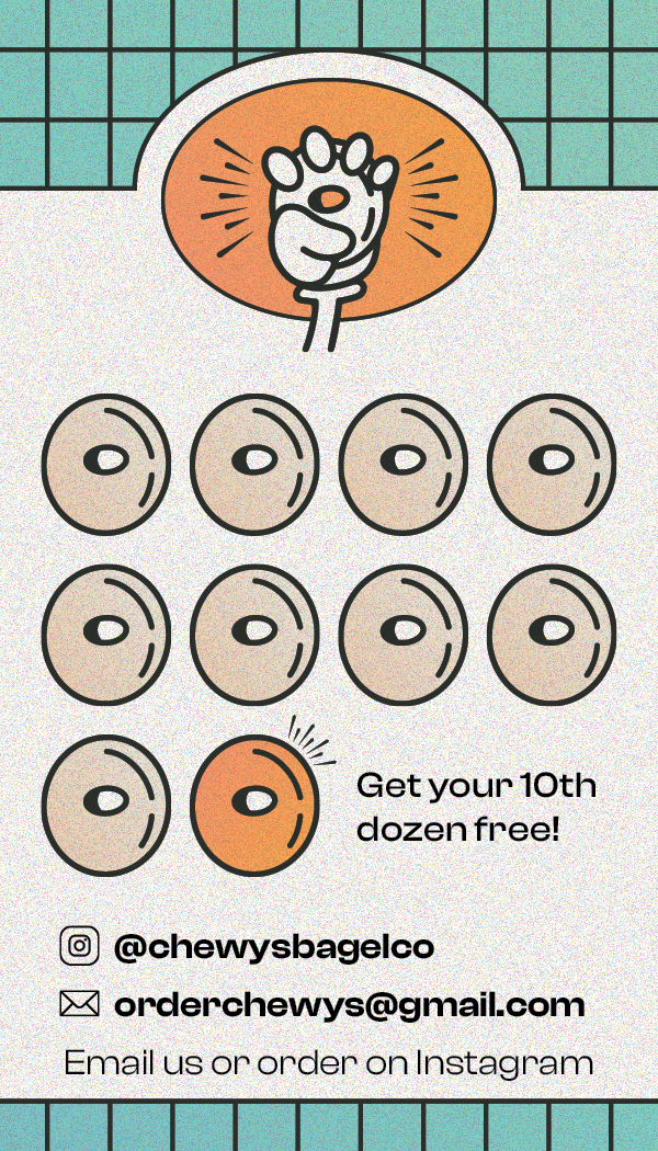 Loyalty cards encourage repeat business.