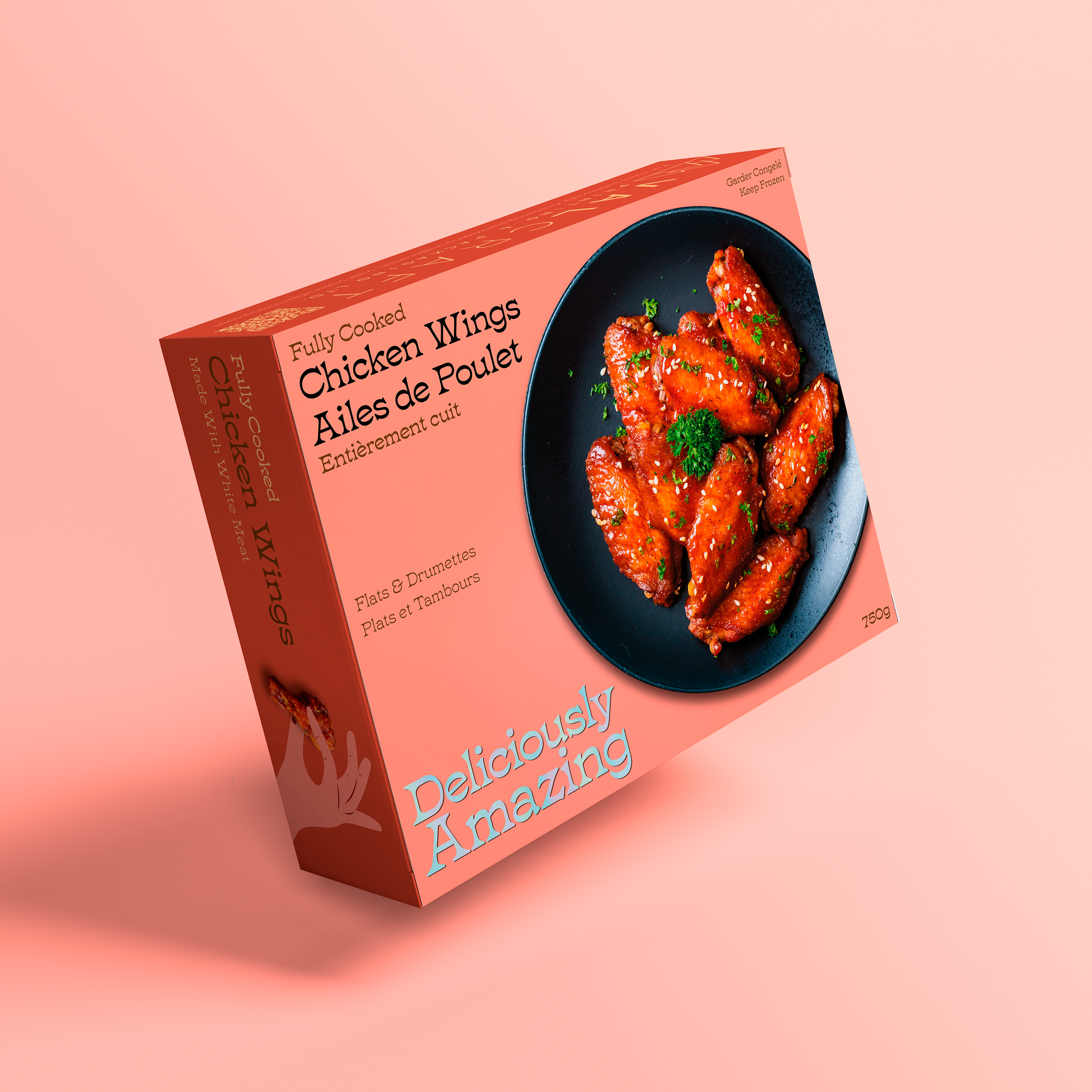 Frozen Chicken Wing Mockup
