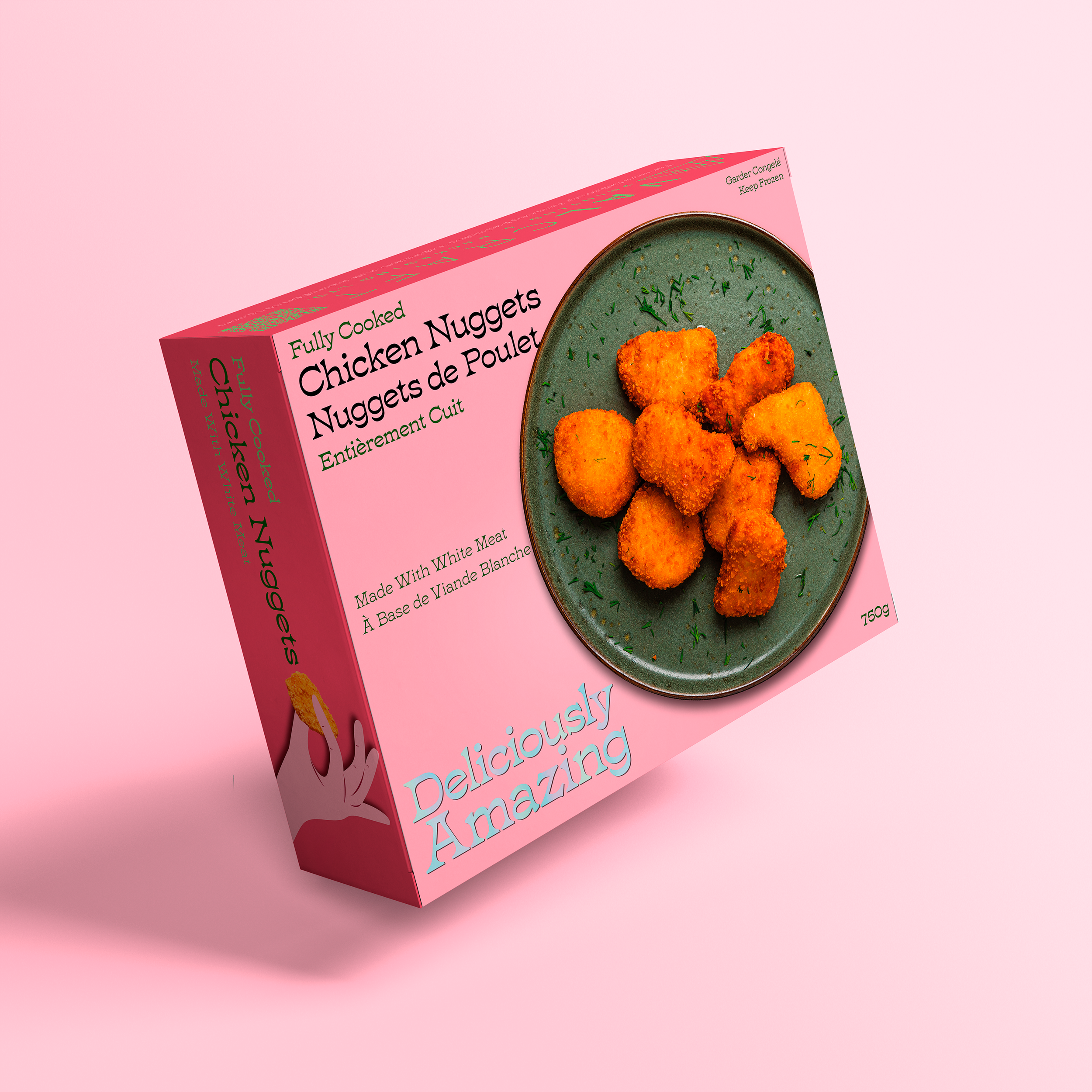 Frozen Chicken Nuggets Mockup