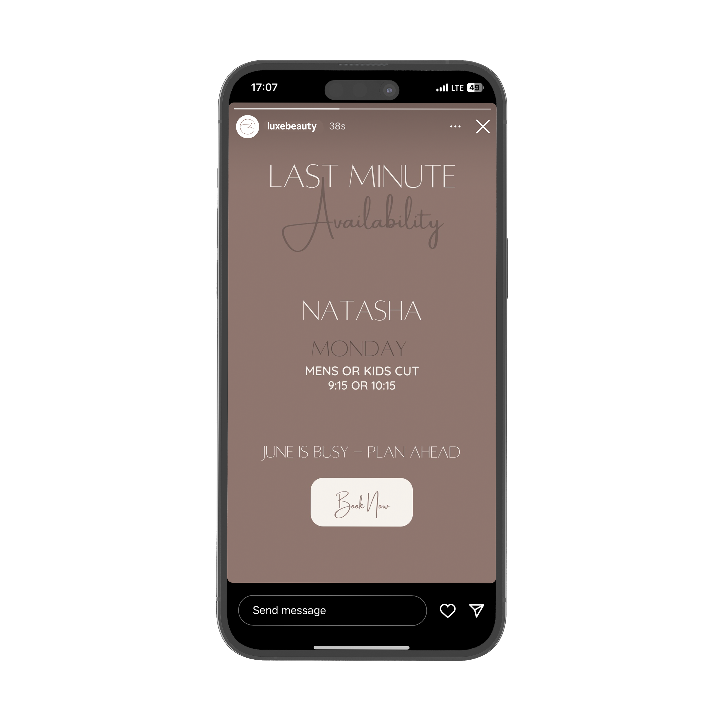 The client required the branded typefaces that are readily available on Canva. 