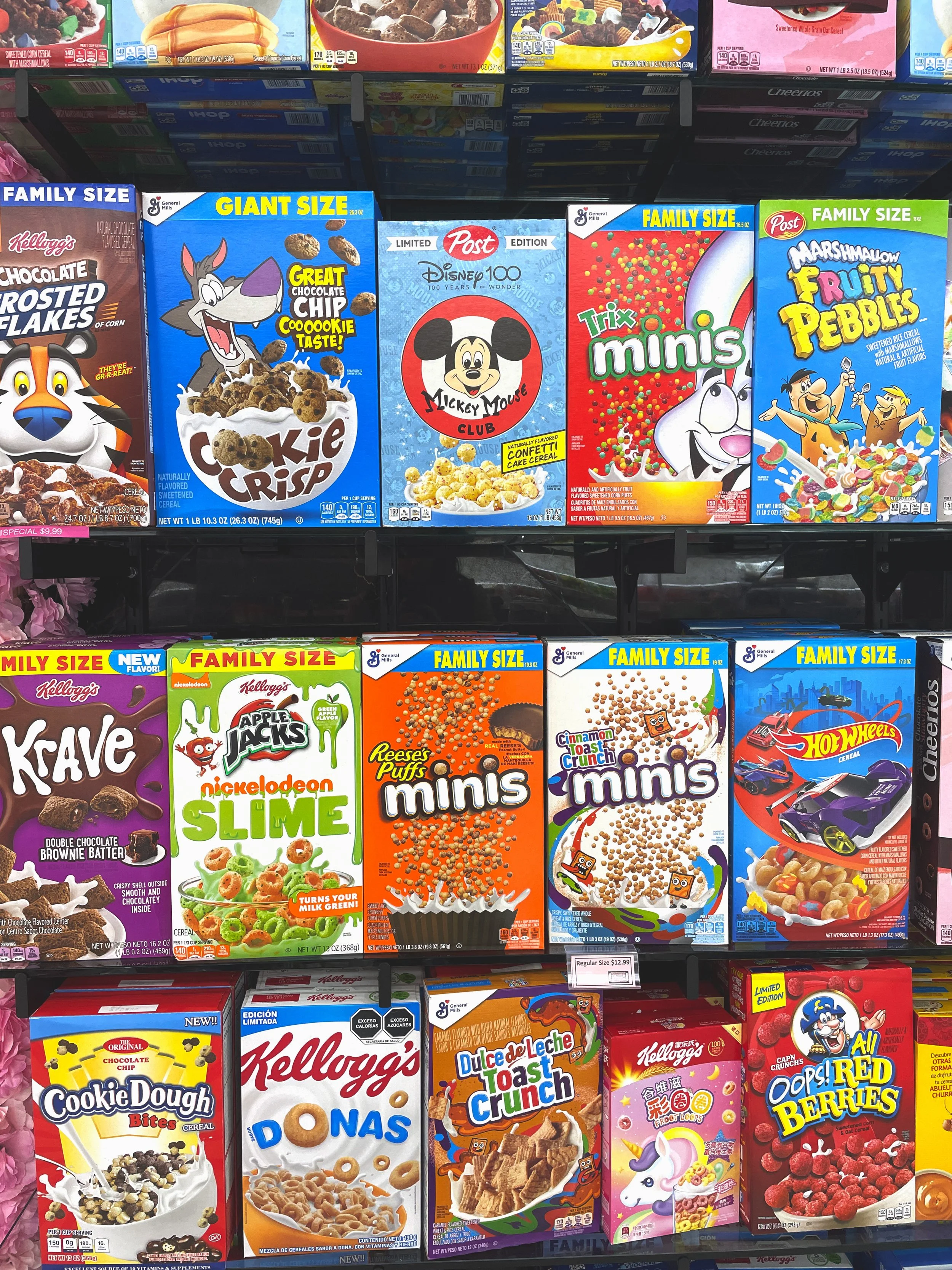 Sugary cereal dominates shelves