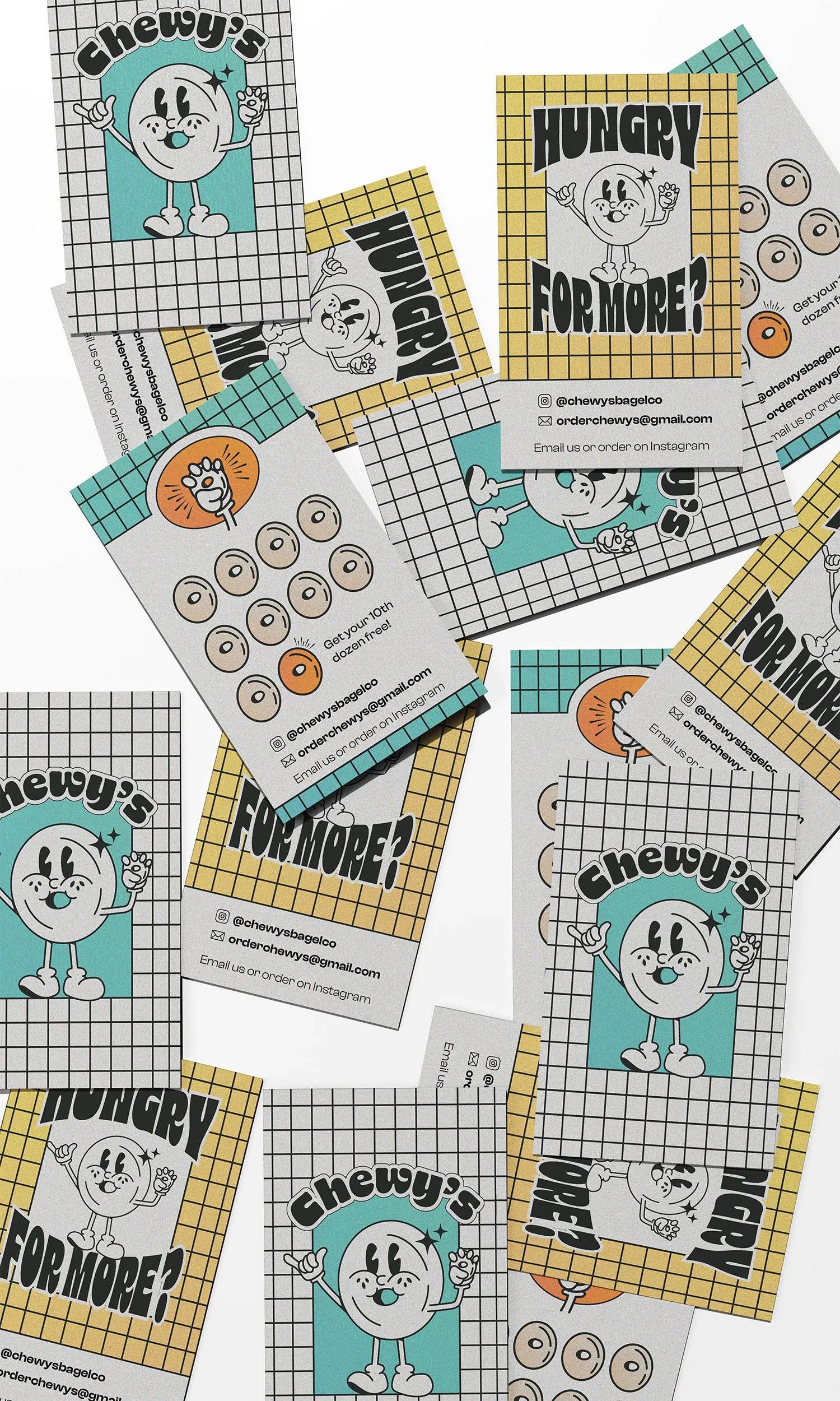Magnets and loyalty cards encourage users to engage with the brand.
