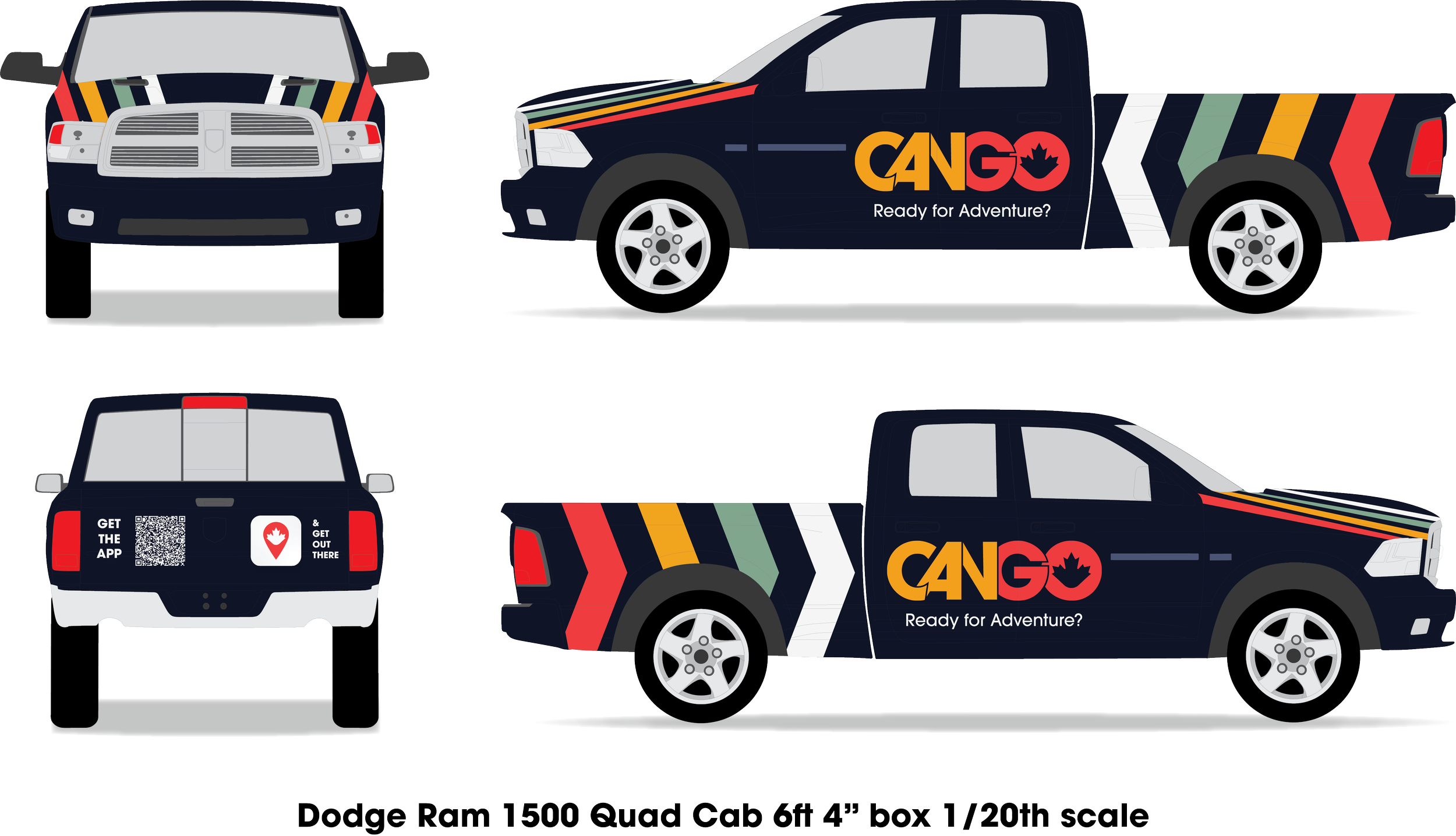 A vehicle wrap was created to promote the program.