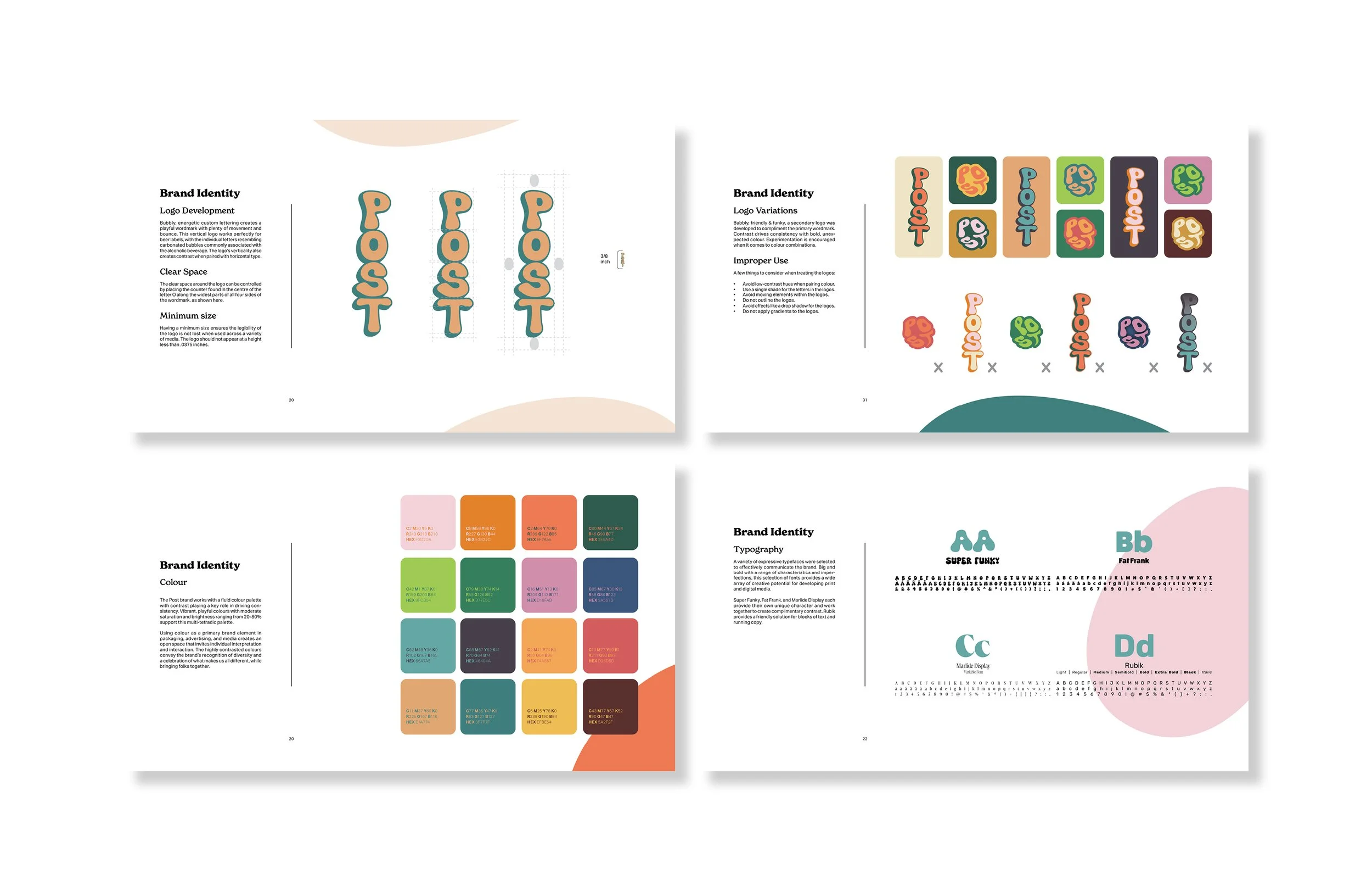 The brand guide outlines acceptable application.