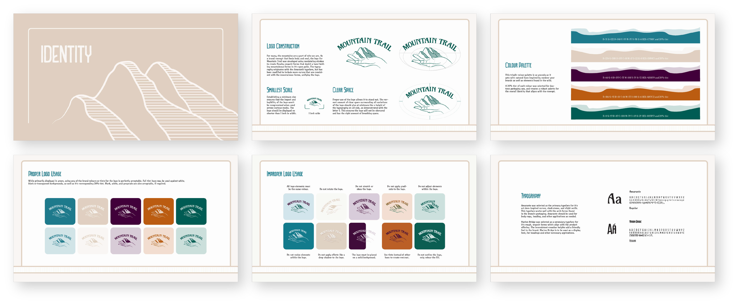 The brand guide outlines proper use of brand assets.